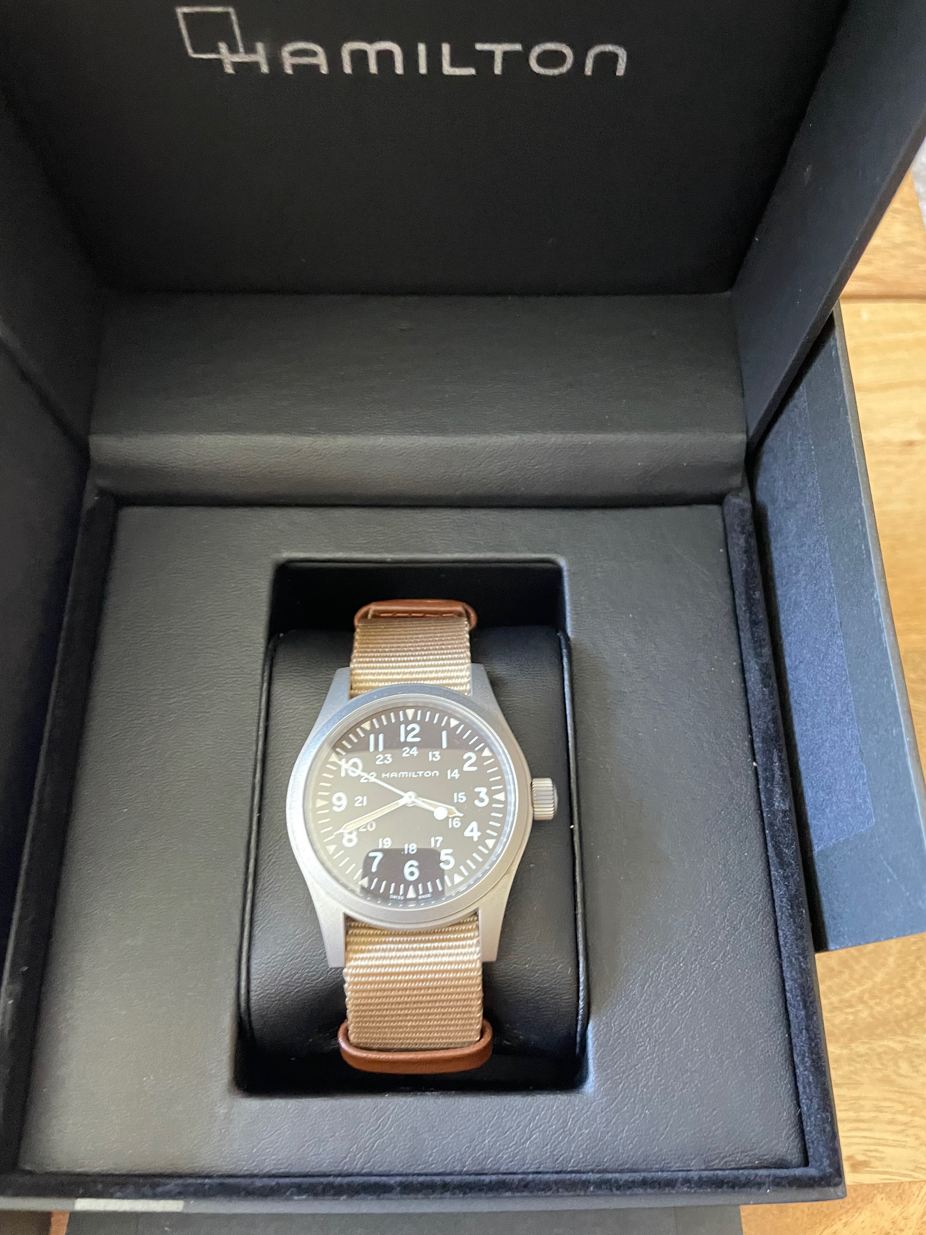 Hamilton khaki hot sale field h69429901