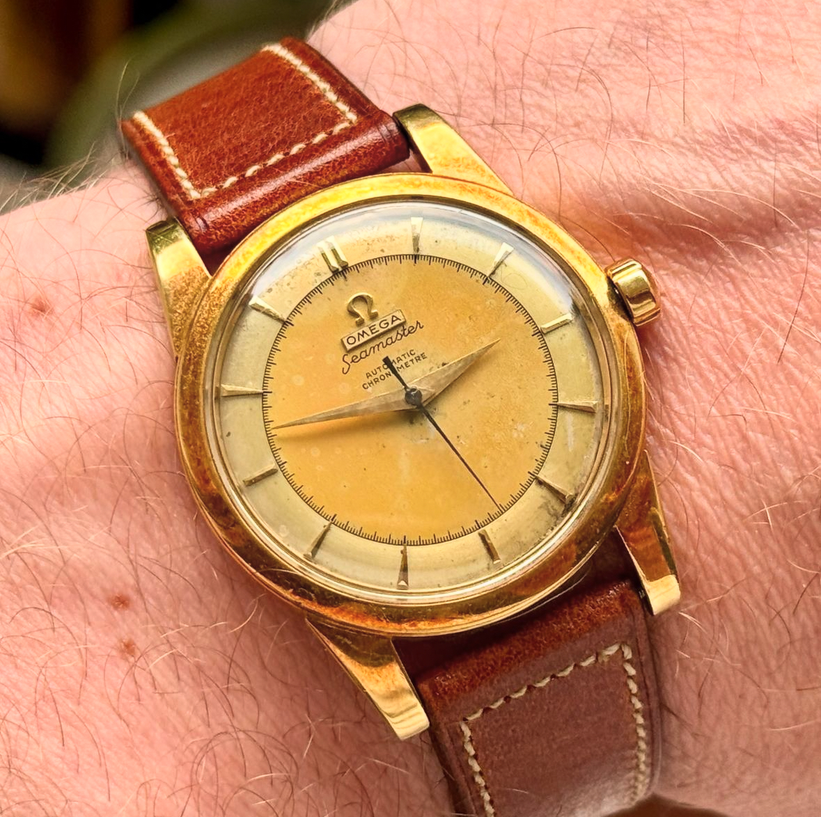 OHPF 18k First gen Omega Seamaster Chronometre Plank Dial with the legendary cal. 352 Omega Watch Forums