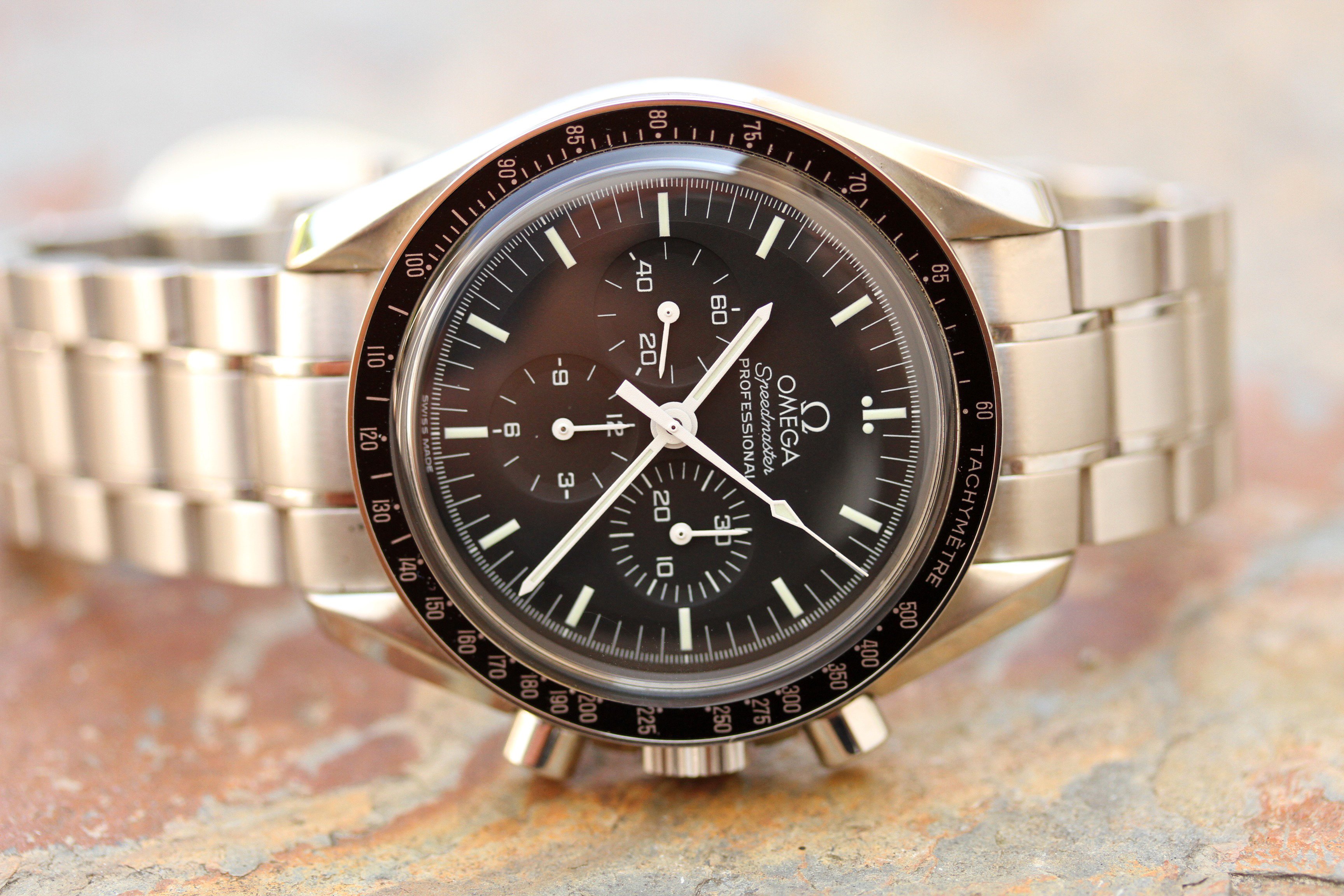 SOLD 2002 Omega Speedmaster Moonwatch 3570.50 on Bracelet