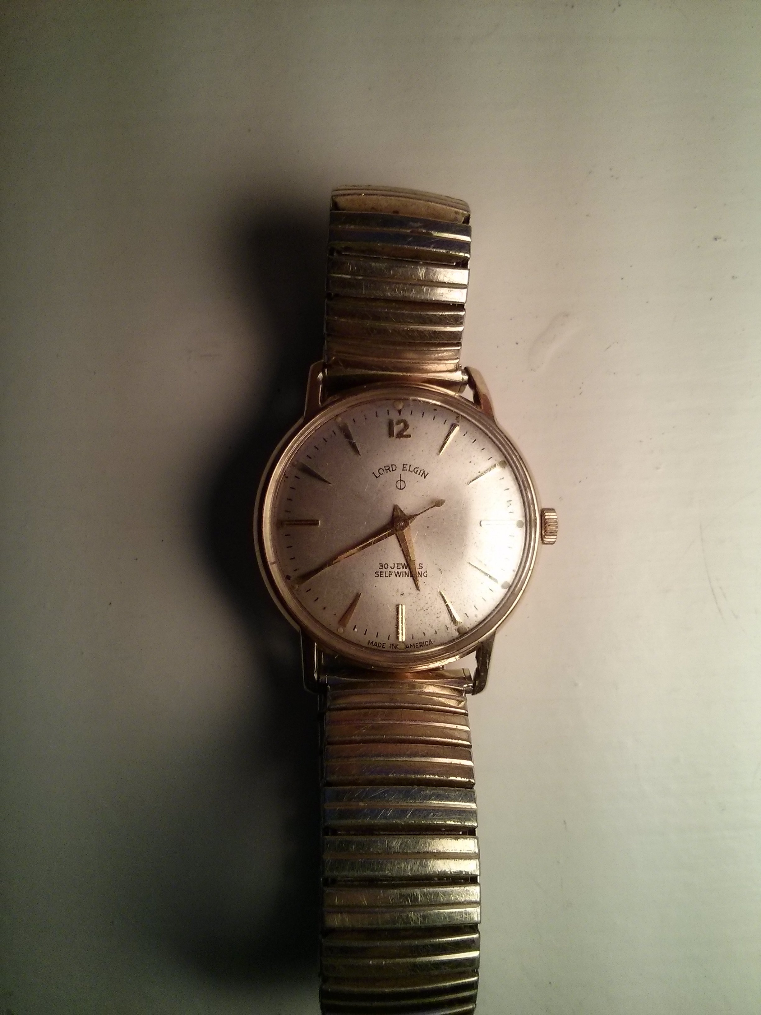 Lord elgin 10k gold watch best sale