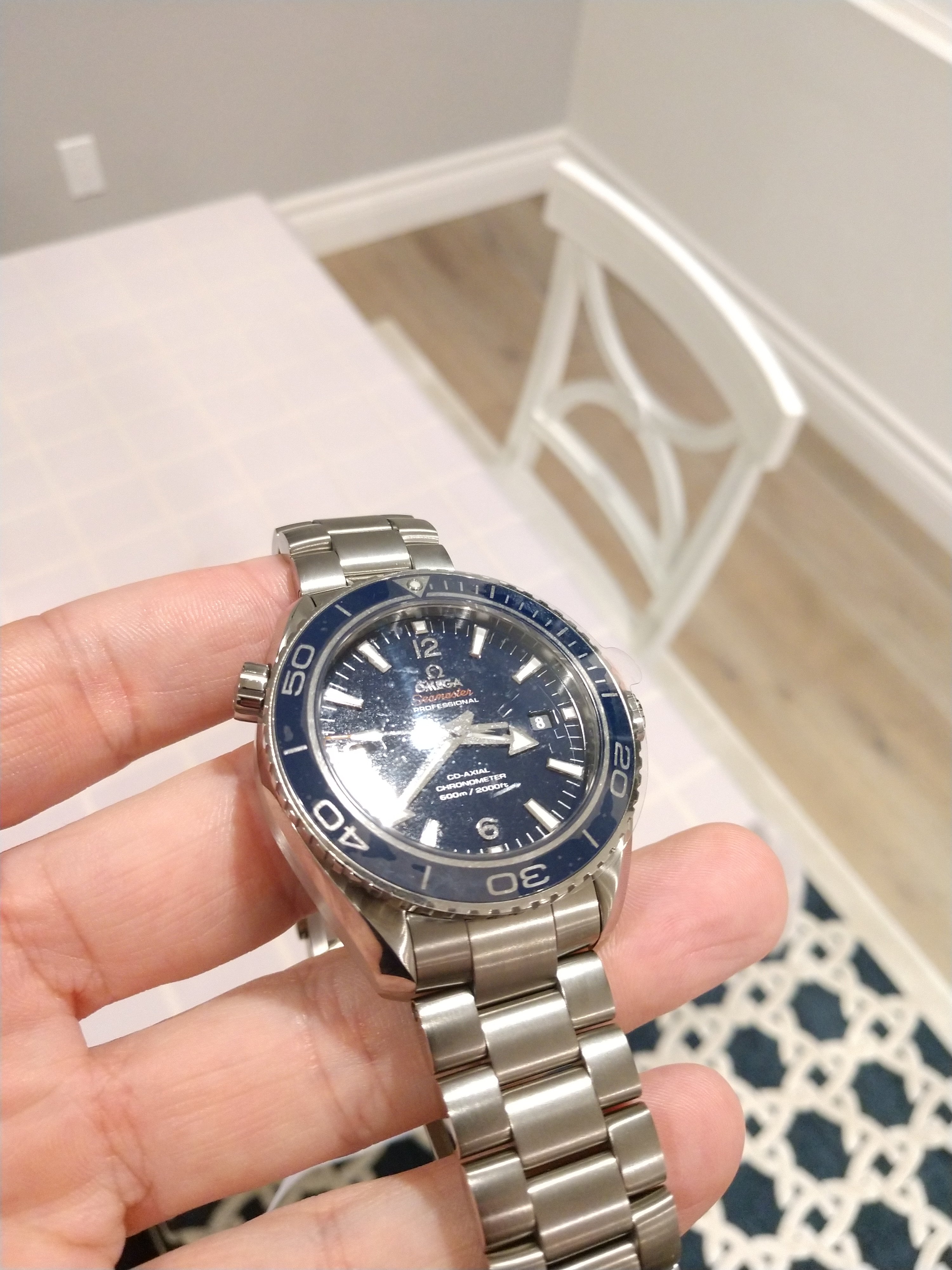 Seamaster planet ocean why is the blue so dull Omega Forums