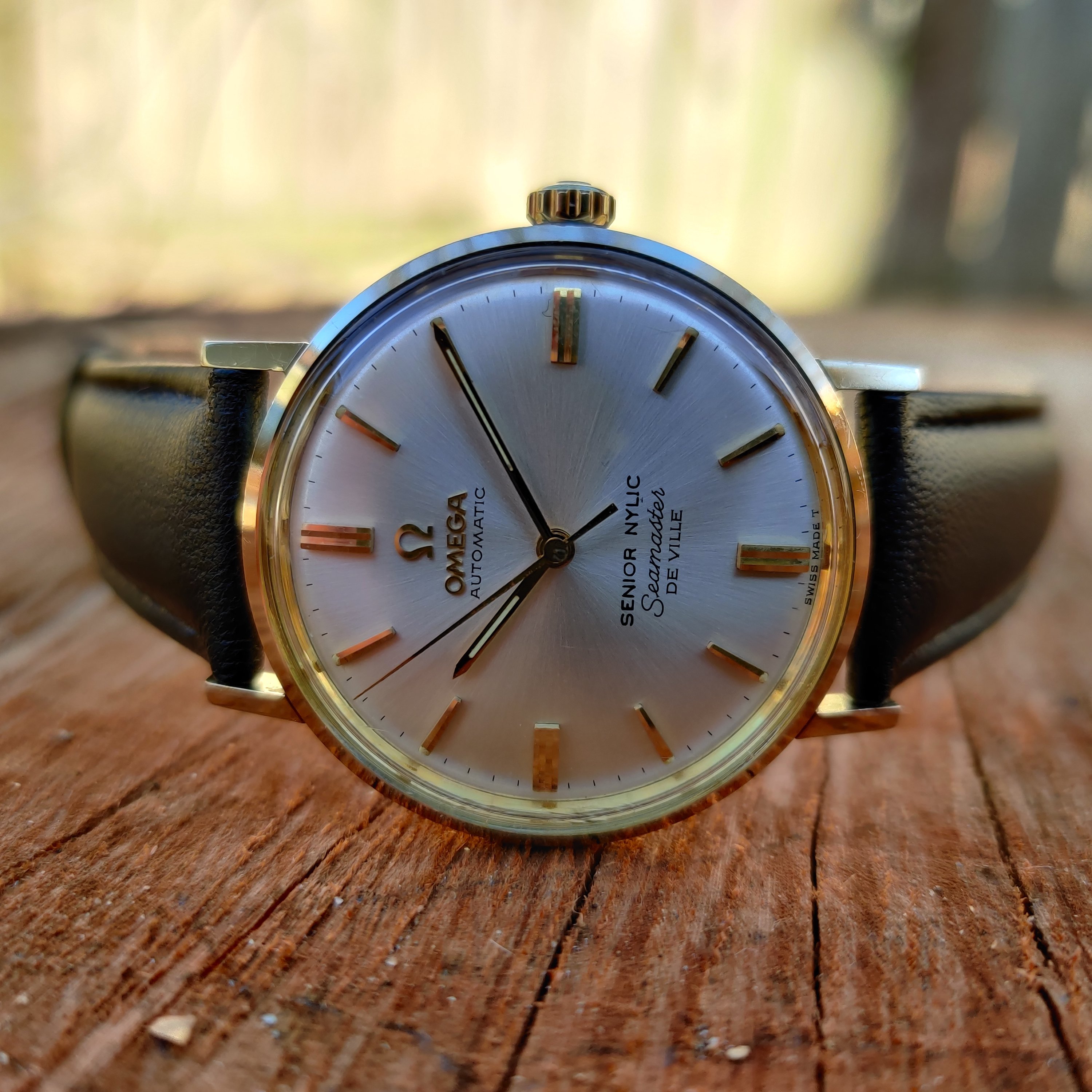 SOLD - 1966 Omega Seamaster DeVille 14k Solid Gold cal. 550 All