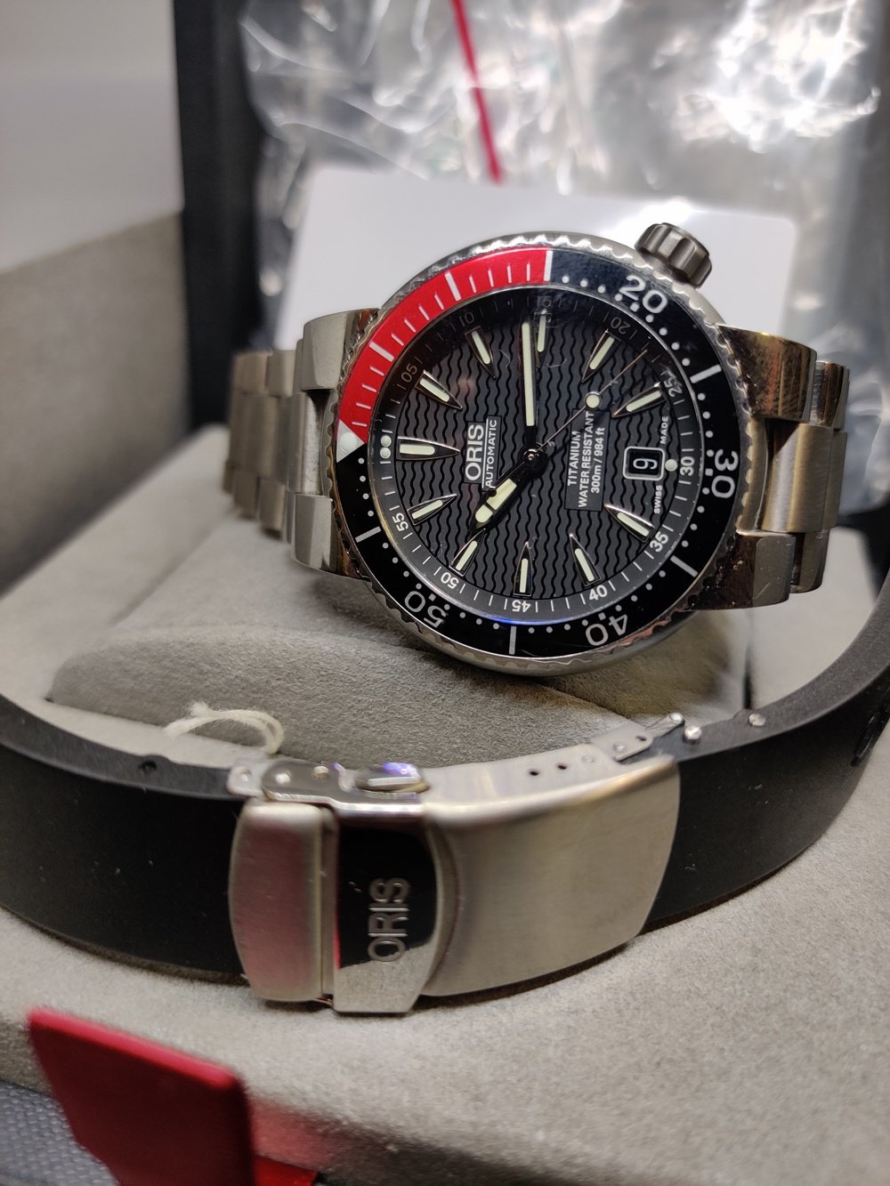 SOLD Oris TT1 Diver 7562P lowered Omega Forums