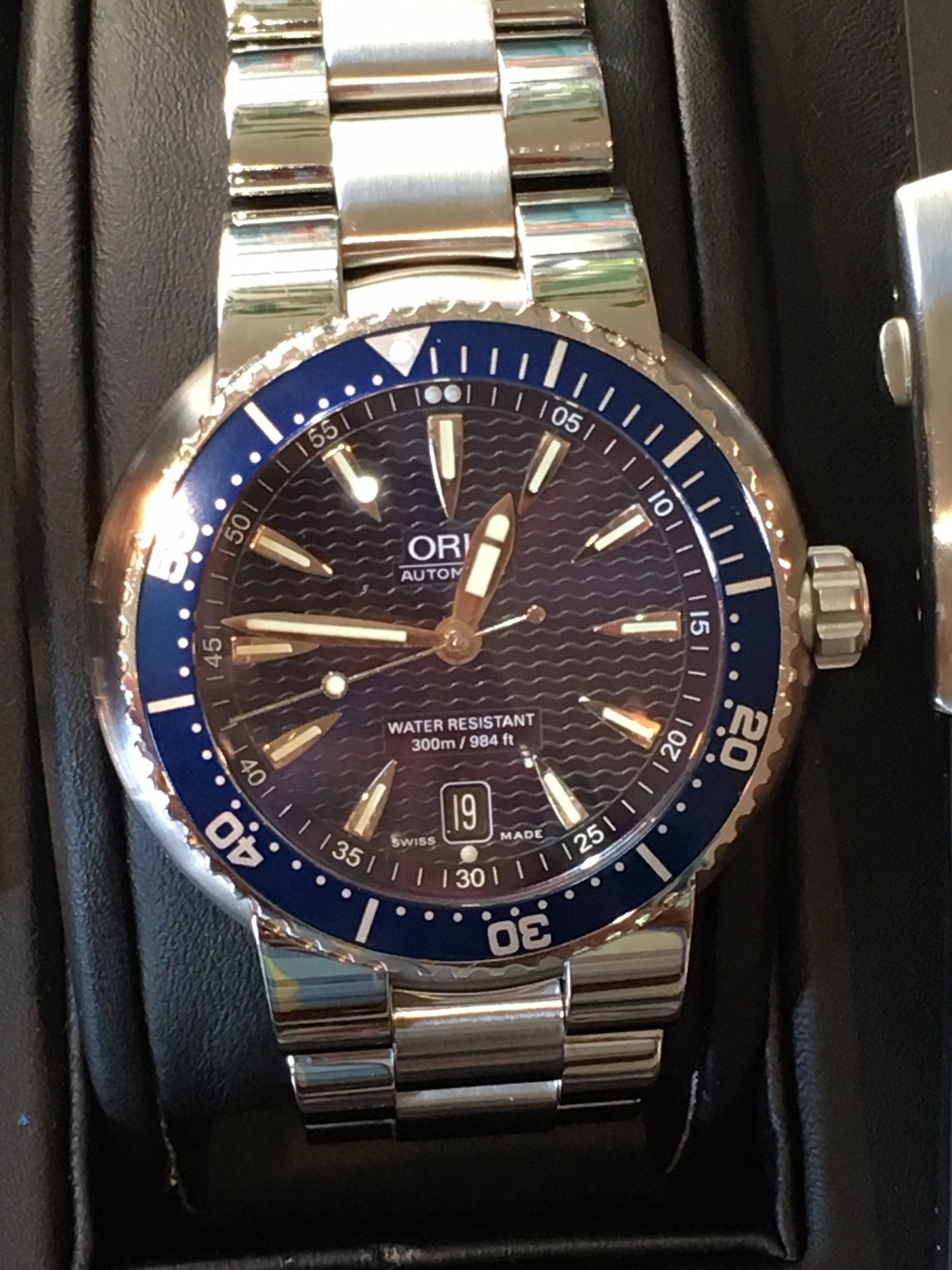 FS Oris TT1 Blue Dial Automatic Watch Omega Forums