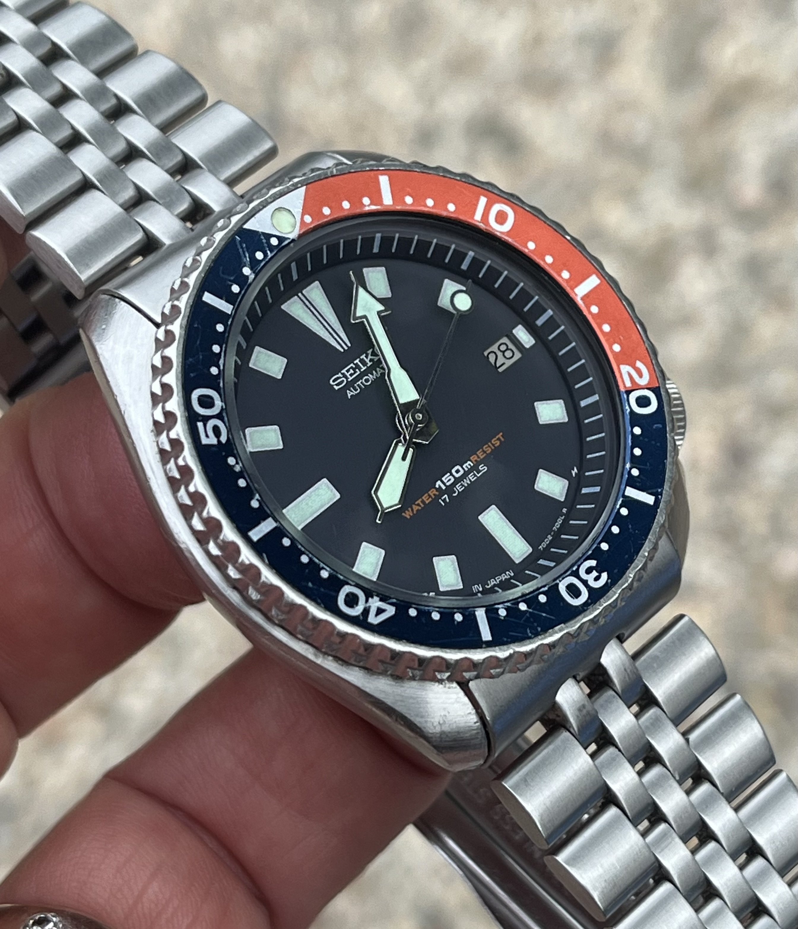 WITHDRAWN - Seiko 7002-700J - Pepsi (1995) Serviced | Omega Forums