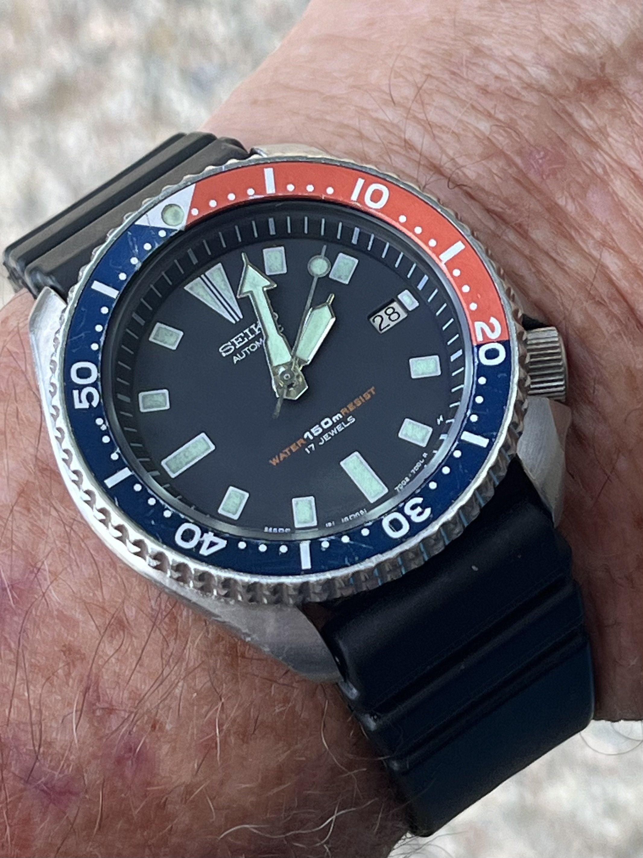 WITHDRAWN - Seiko 7002-700J - Pepsi (1995) Serviced | Omega Forums