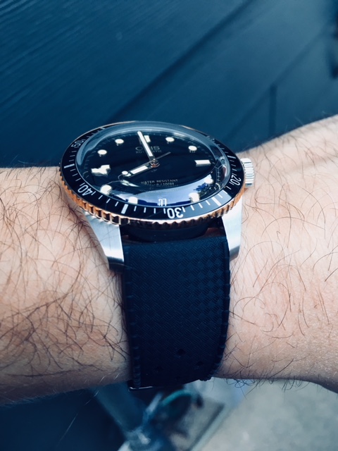 oris diver 65 bronze patina