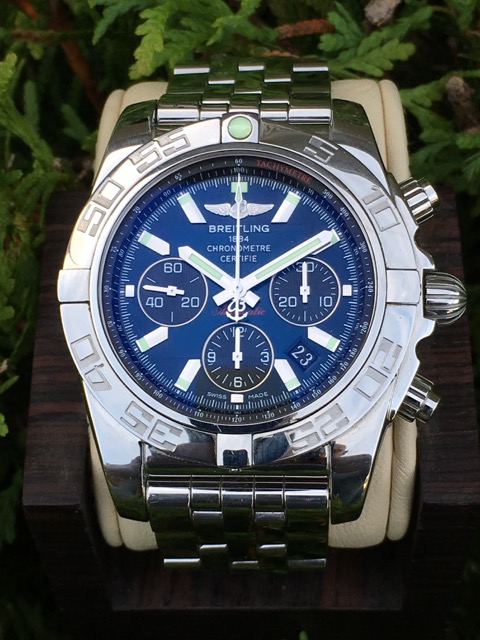 Breitling chronomat sale 44 blue dial