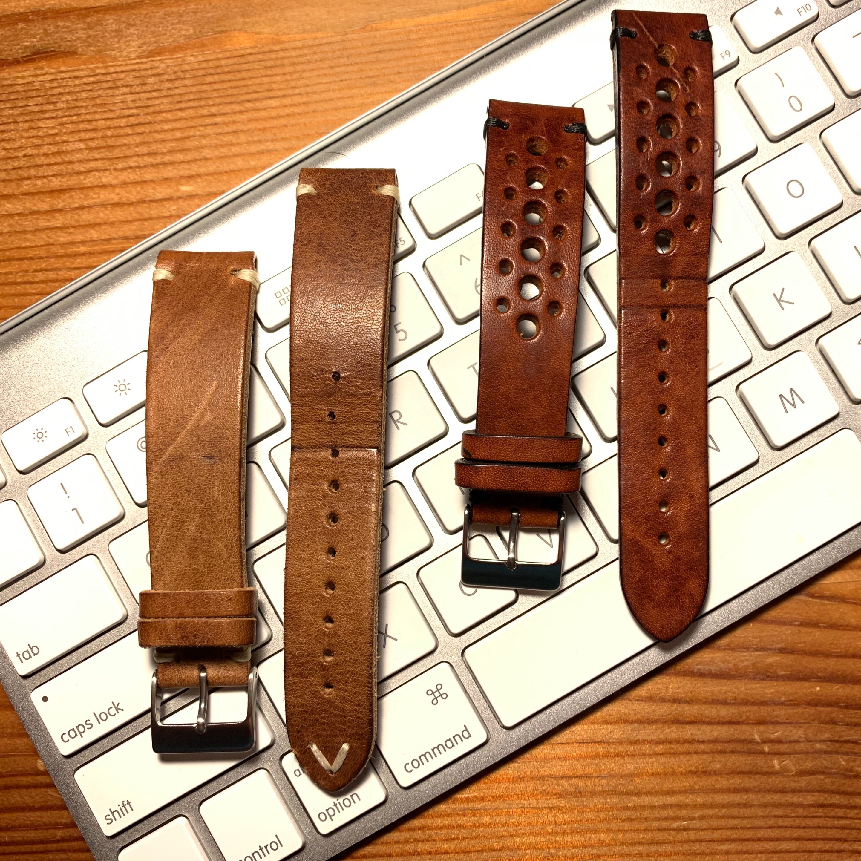 20mm Oak Classic Vintage Racing Leather Watch Strap