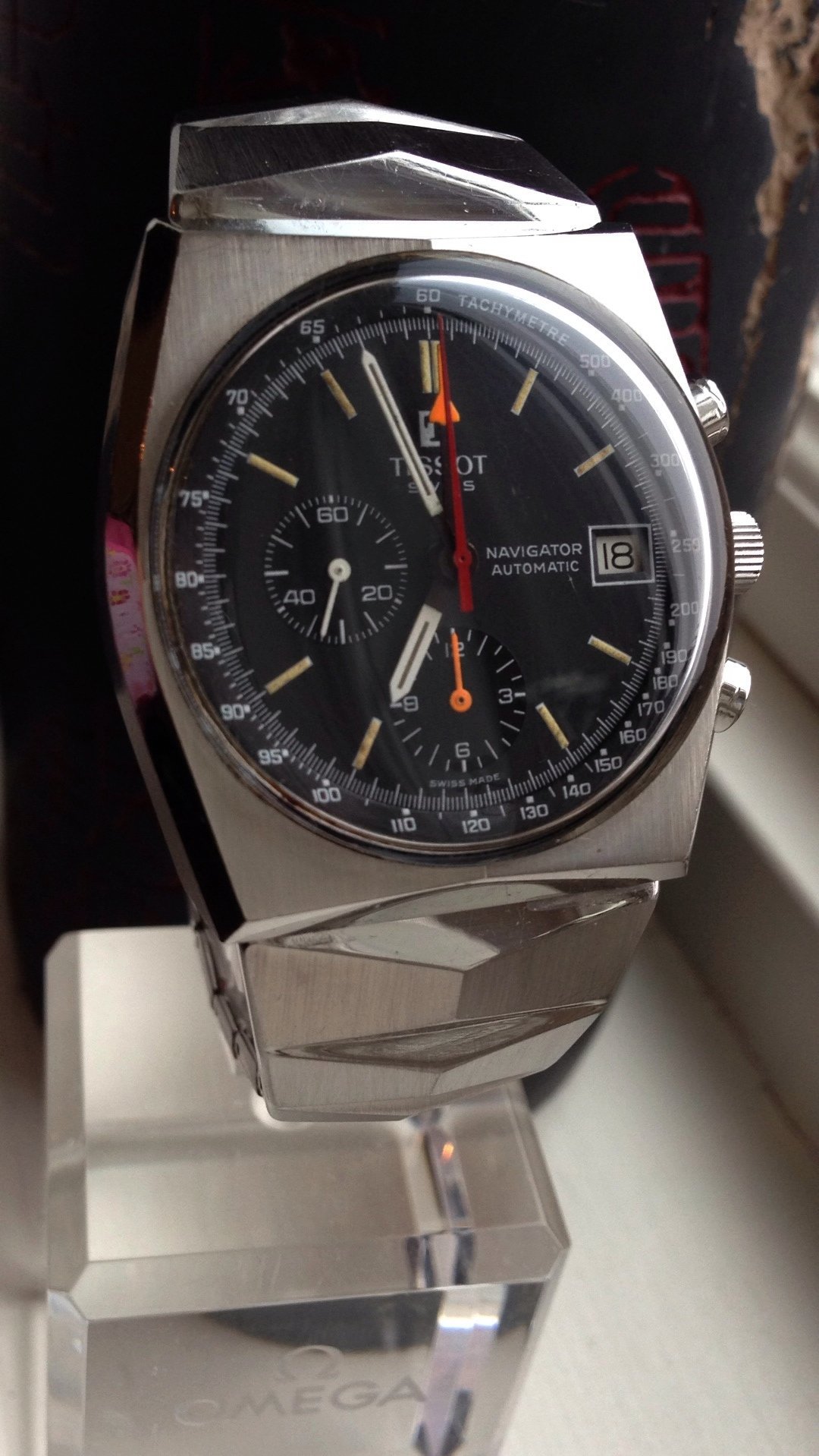 SOLD Large 1973 Tissot Lobster Caliber 1341 Chronograph