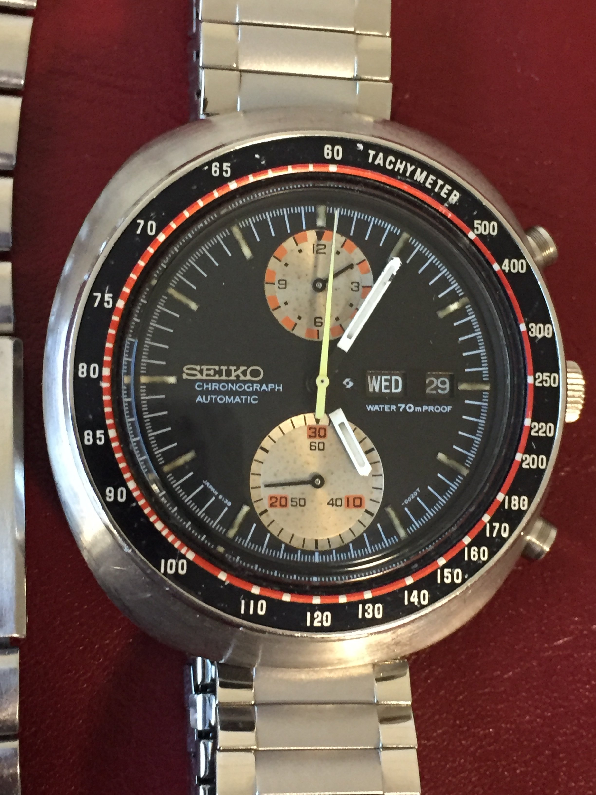 FS - May 1970 Seiko 6138-0010 Yachtsman UFO Chronograph Waterproof On Dial  $435 | Omega Forums