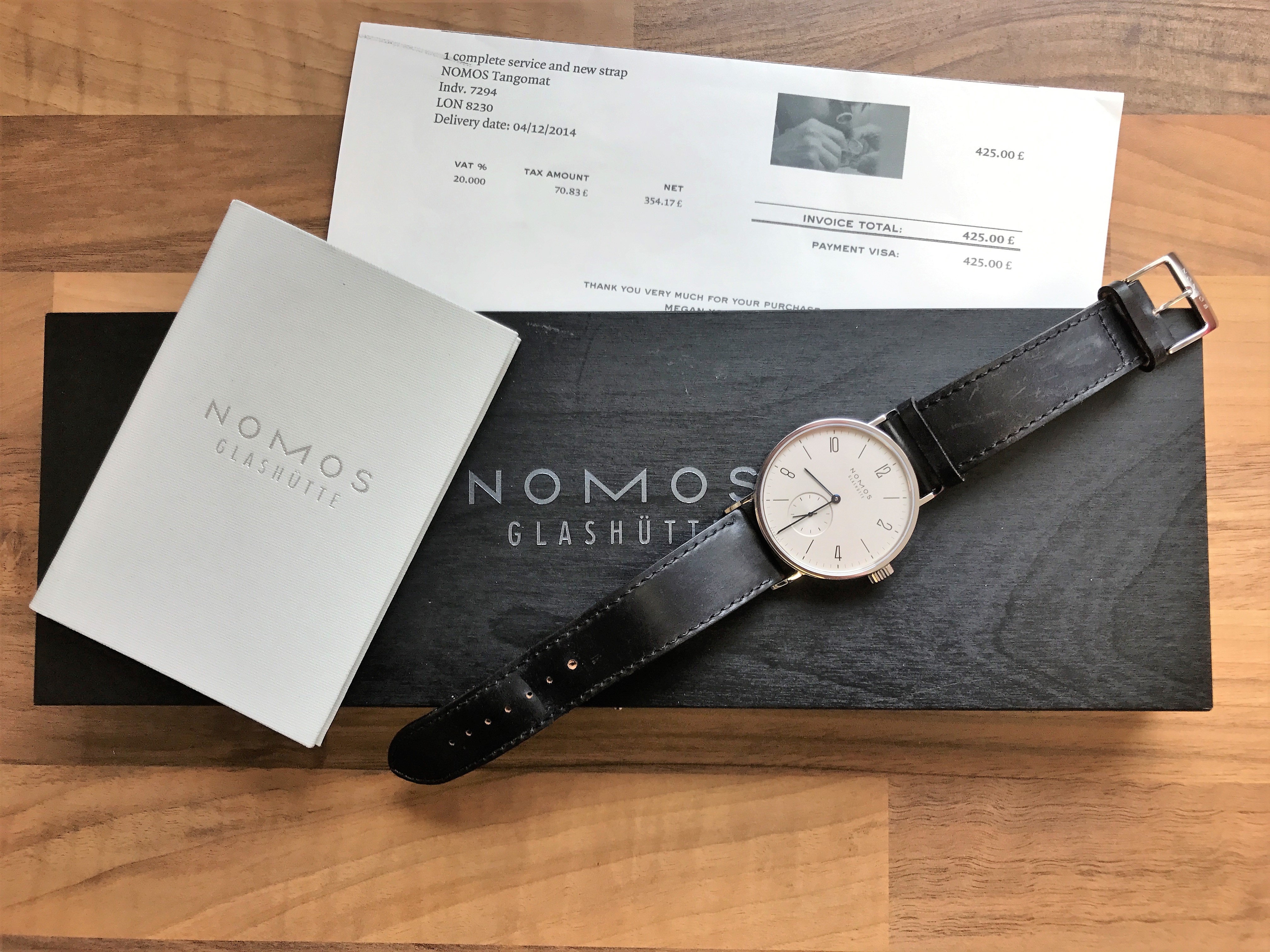 SOLD NOMOS Glashutte Tangomat crystal case back REDUCED Omega