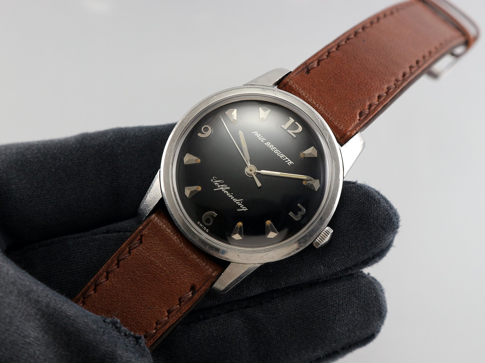 FS Early 1960s Paul Breguette automatic with Radium Black Gilt