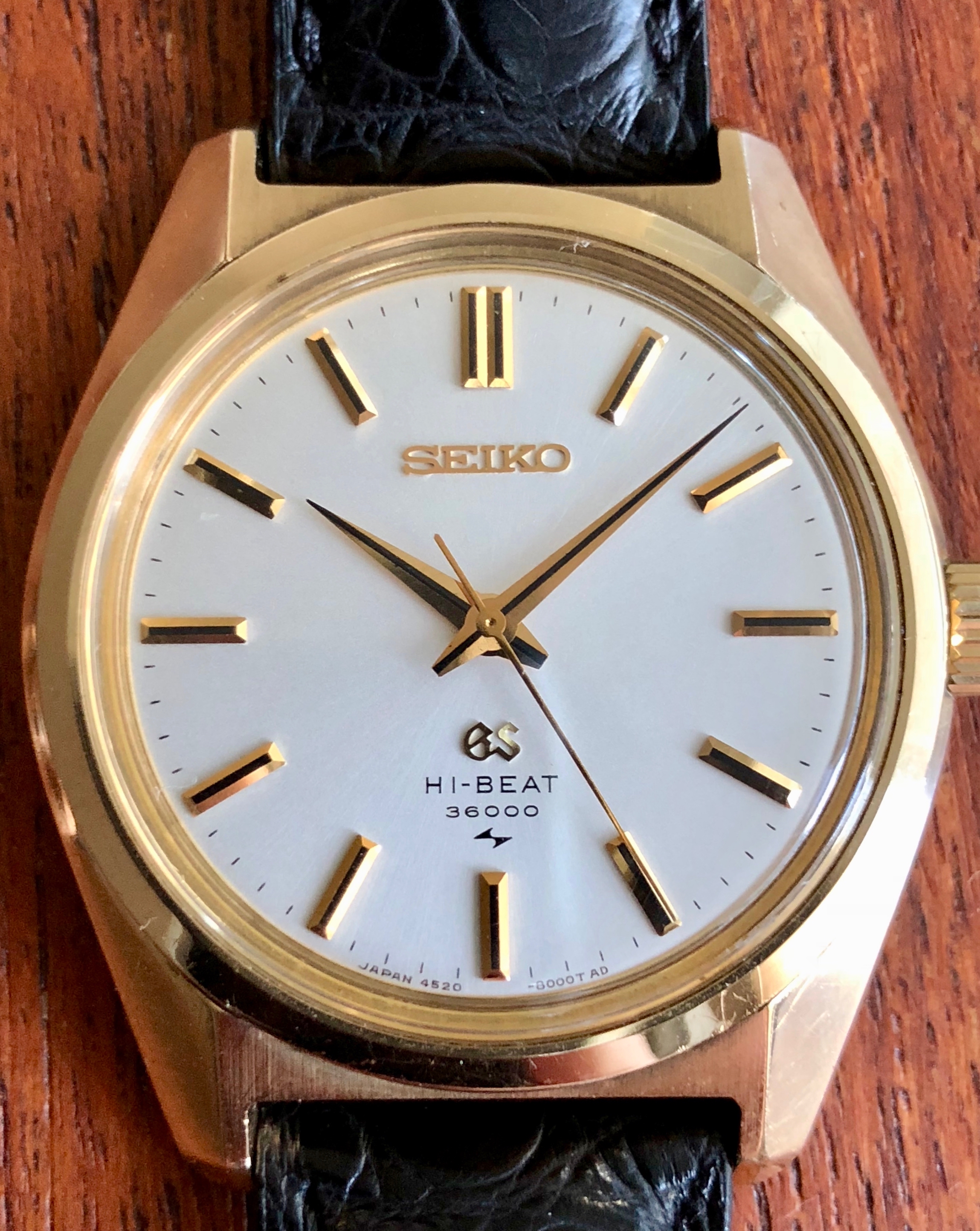 SOLD Vintage Grand Seiko 4520-8000 Hi-Beat Cap Gold | Omega Forums