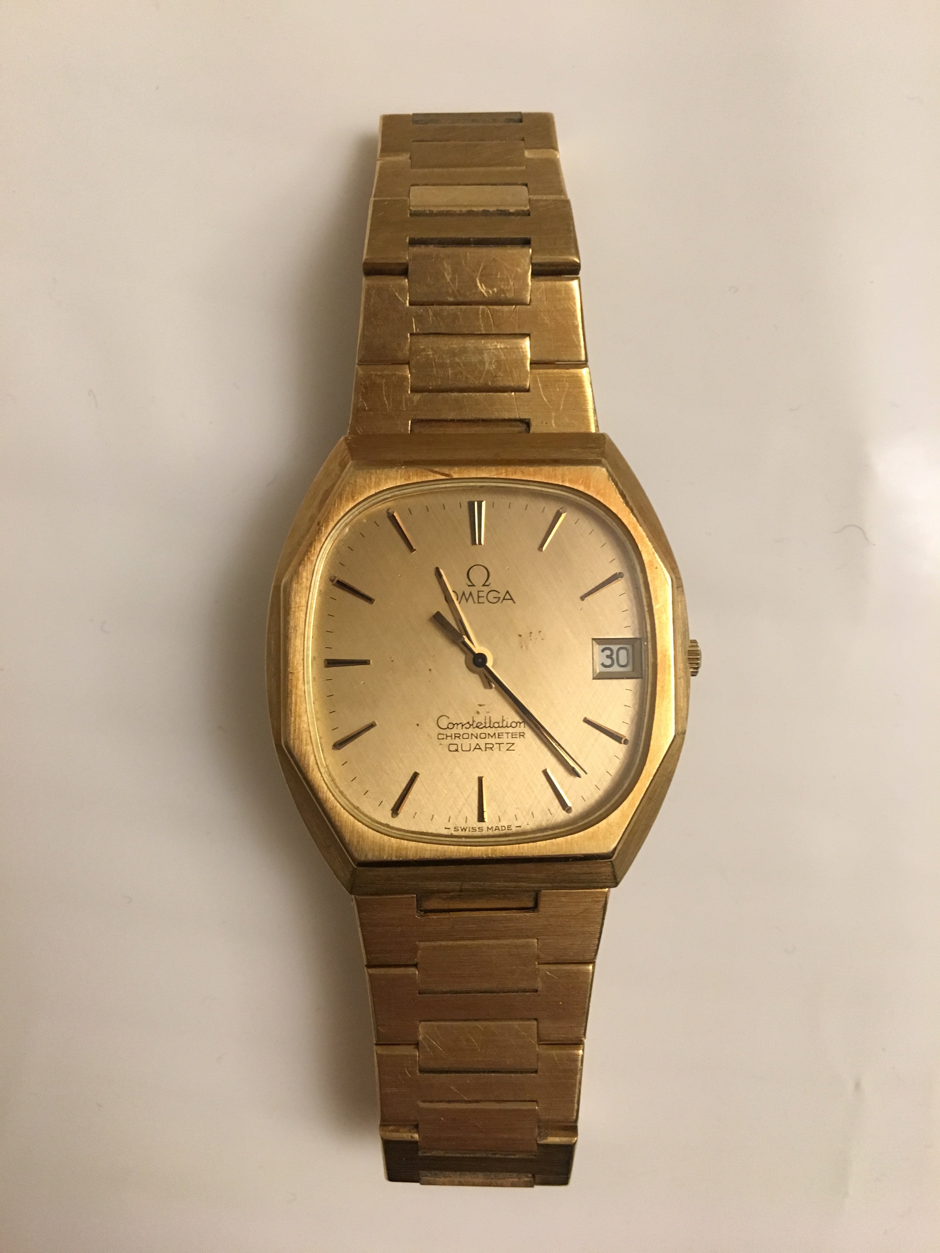 Question on gold Omega Constellation 