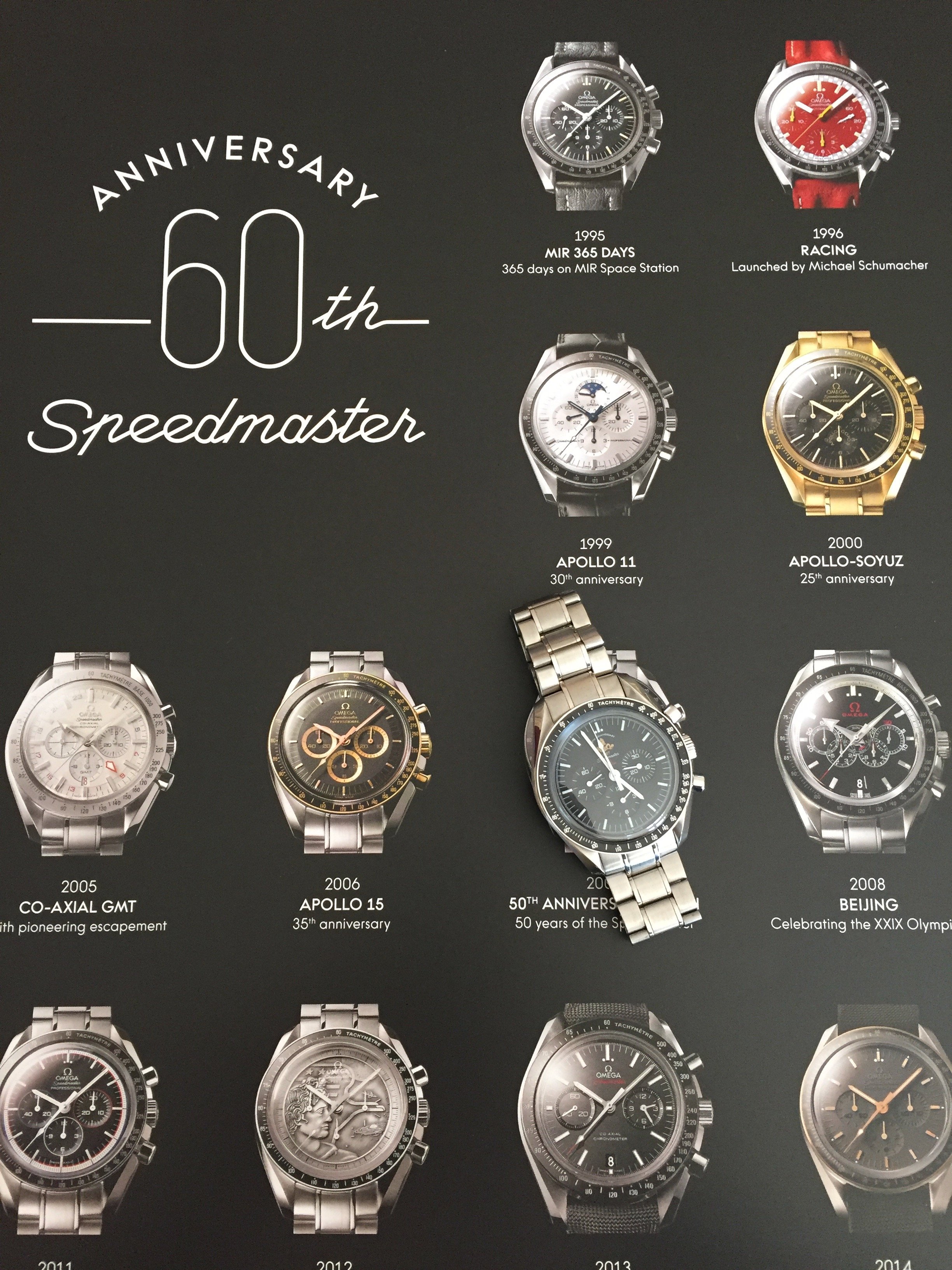omega speedmaster 60th anniversary poster