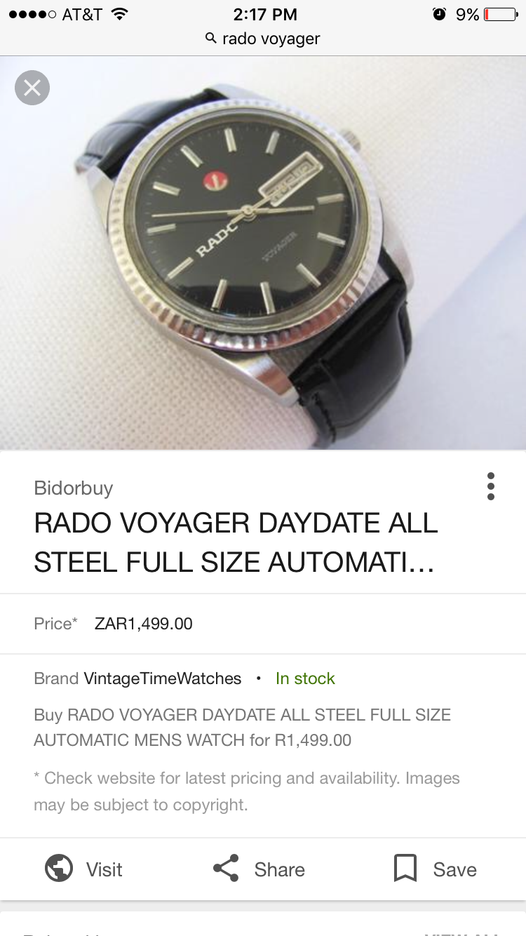 Rado voyager store diamonds