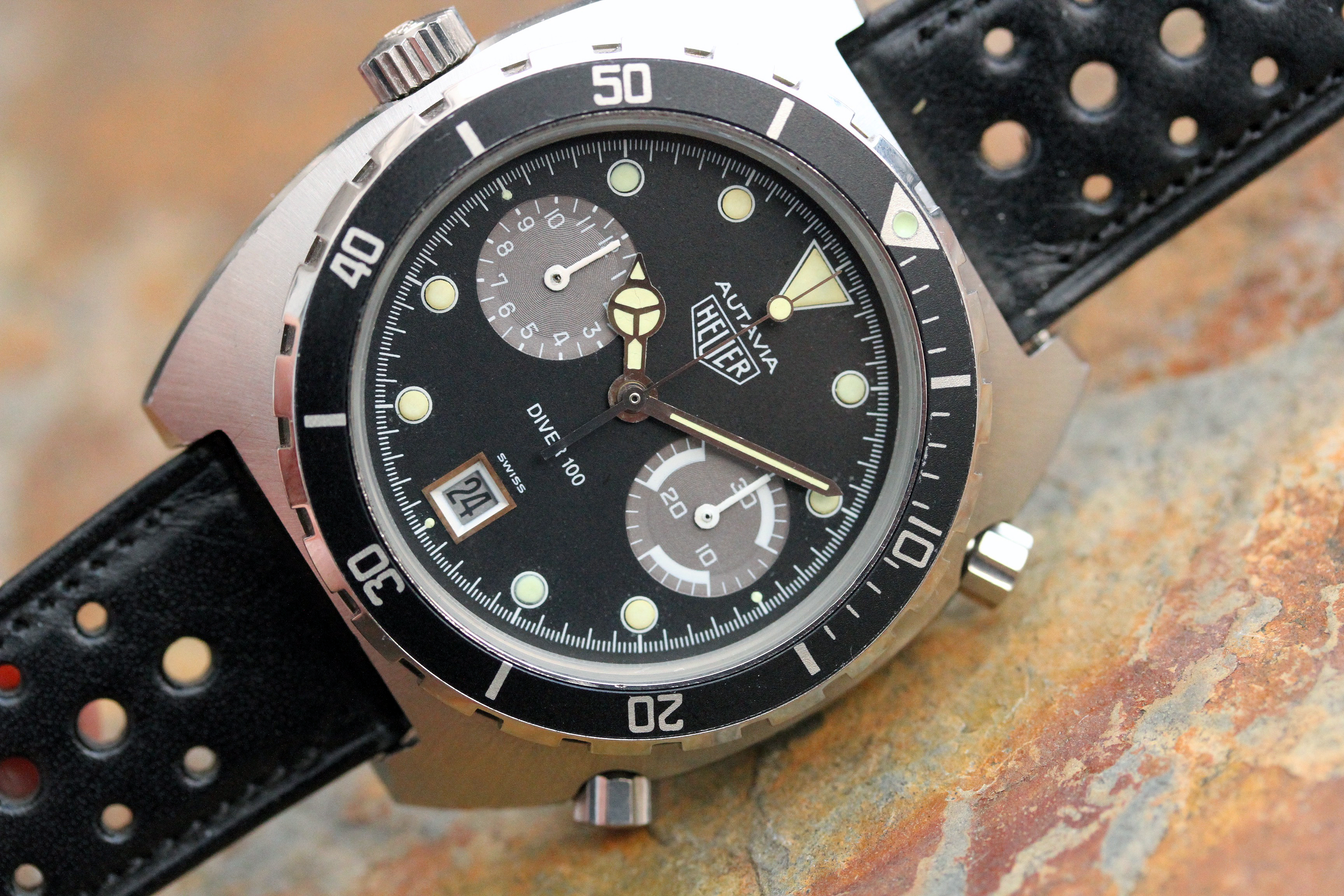 Heuer autavia diver clearance 100