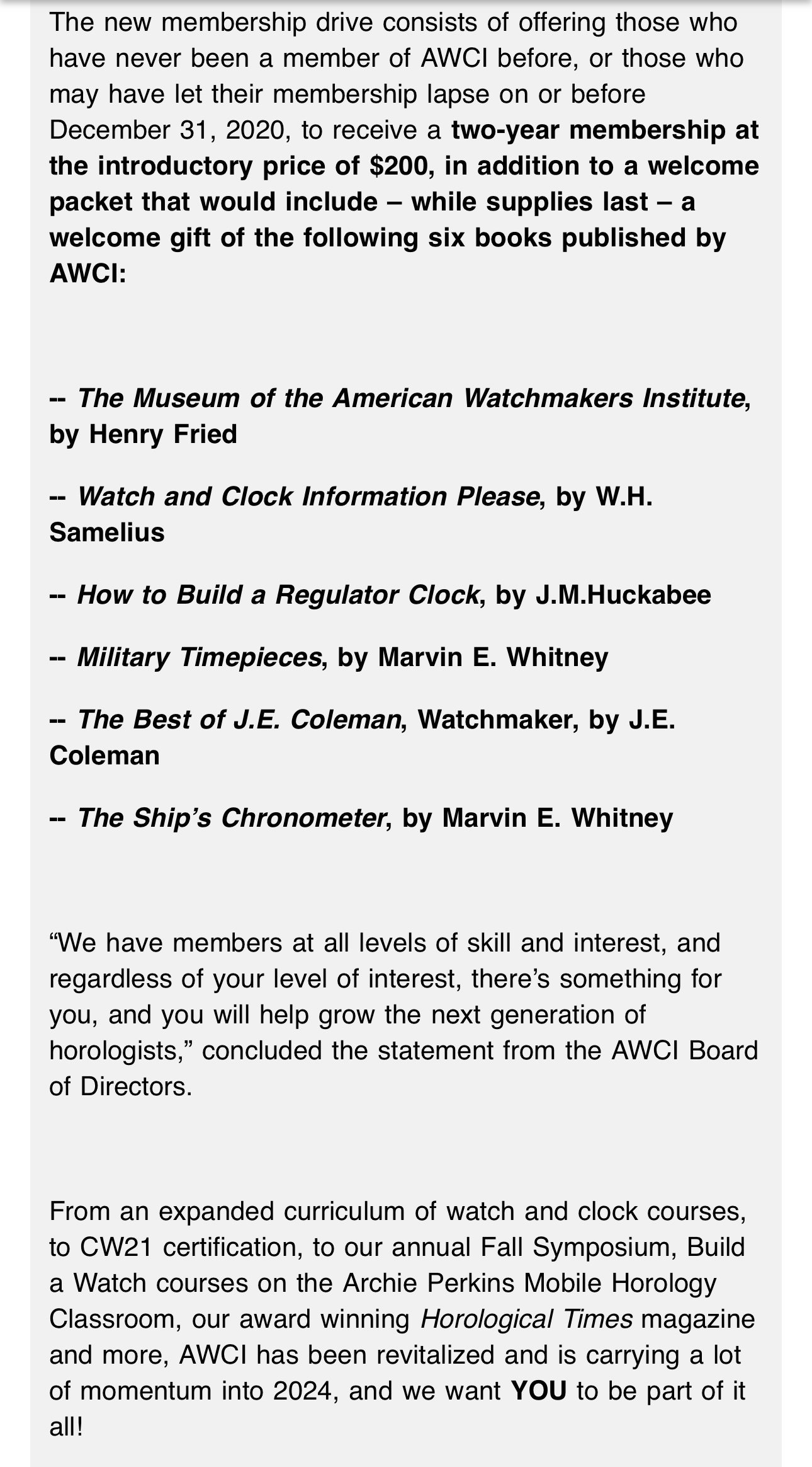 Awci build a discount watch