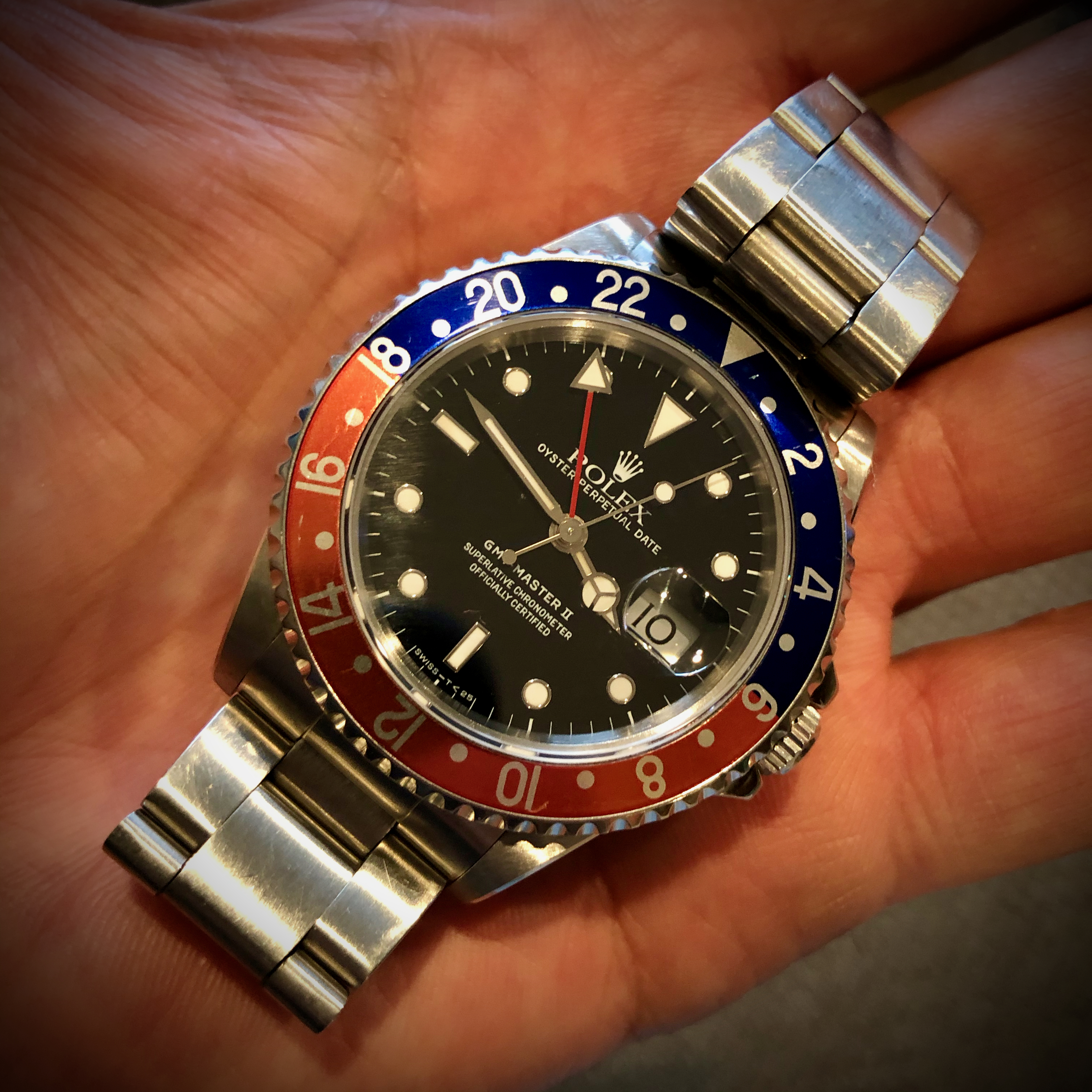 SOLD Rolex GMT Master II 16710 1990 Pepsi BLRO Omega Forums