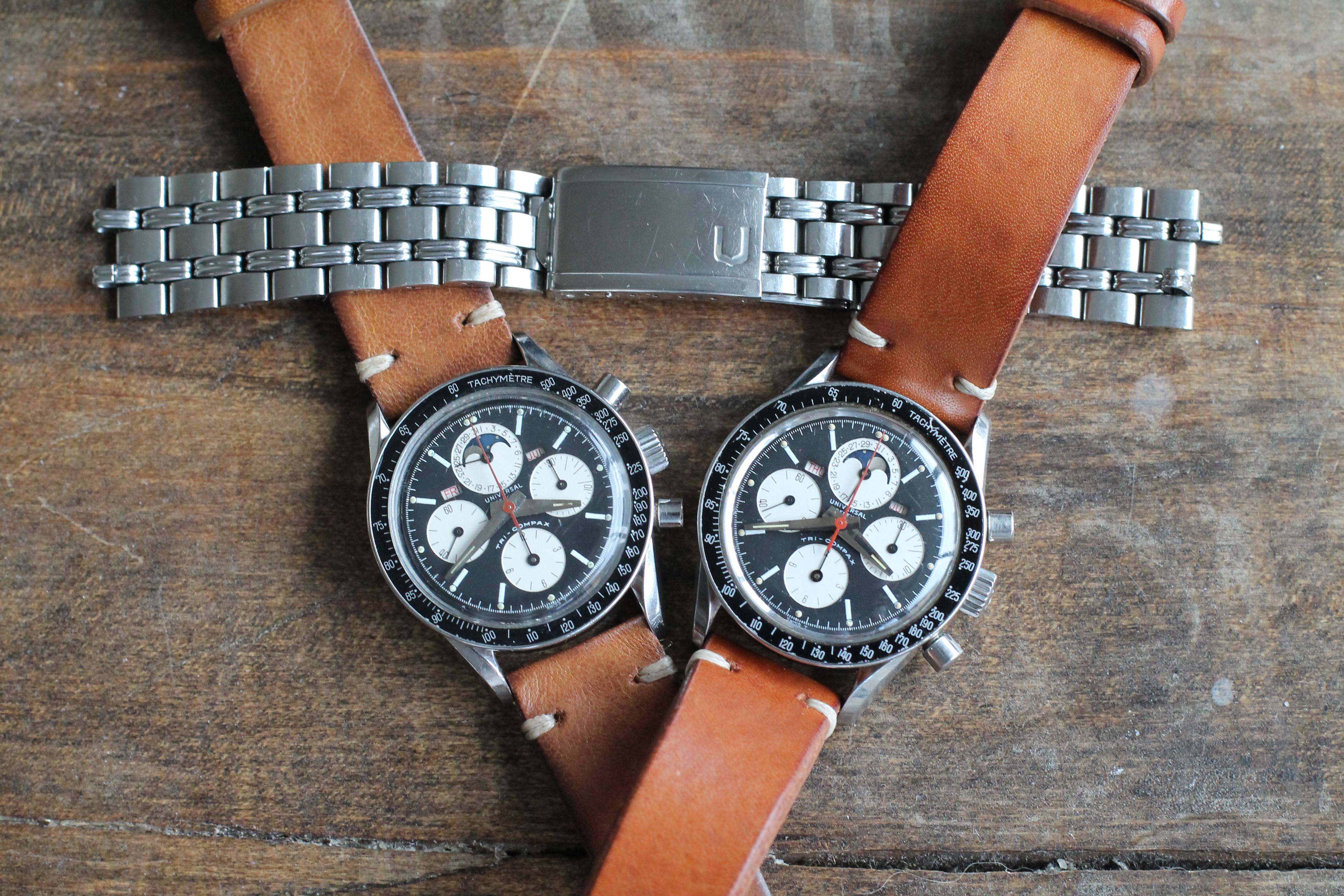 Universal Geneve Tri-Compax 881101/02 (Inverse Panda) | Omega