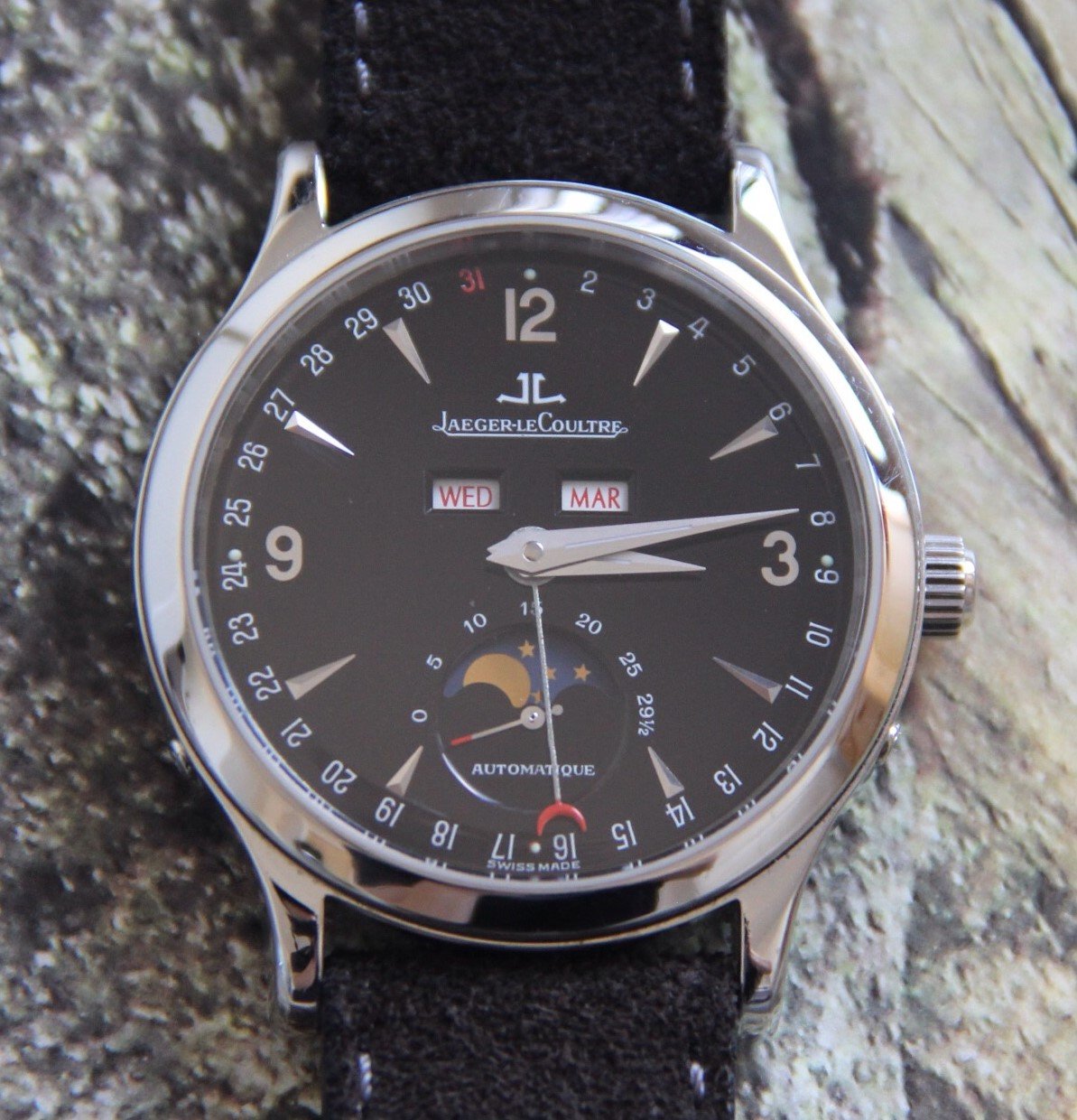 SOLD JLC Jaeger LeCoultre Master Calendar Moon Complete and