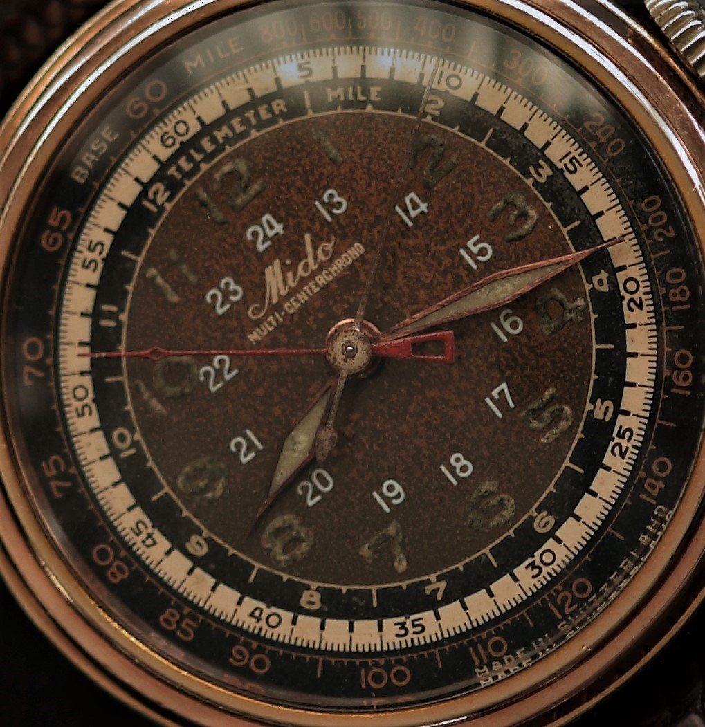 SOLD Reduced Further 1940 s Mido Multicenter Chrono Tropical