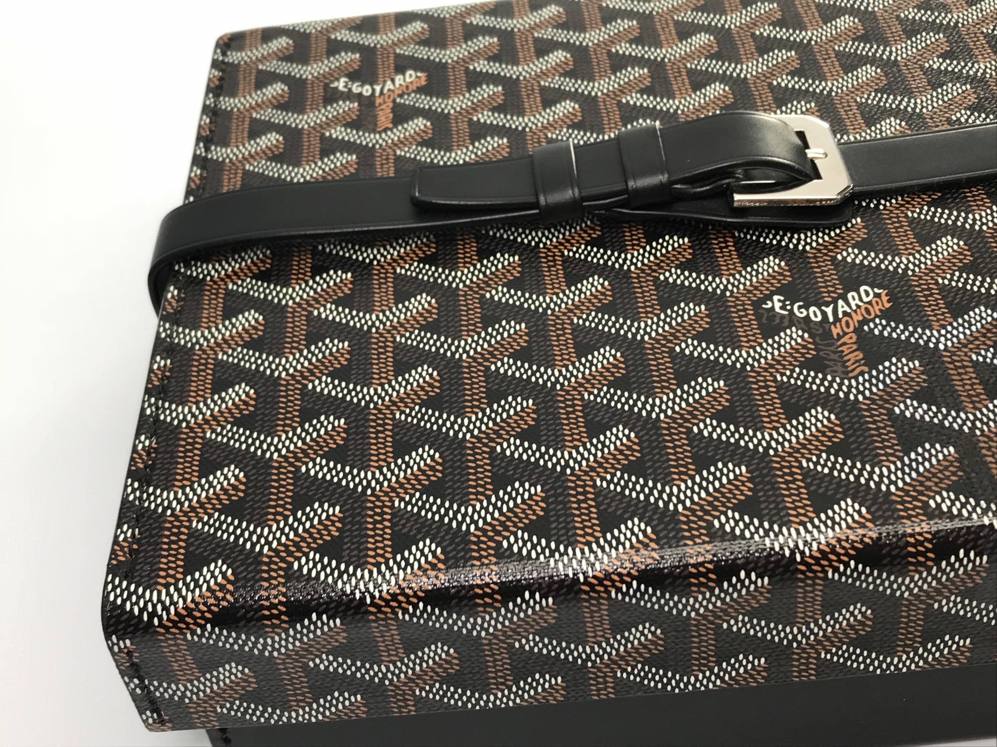 SOLD - Genuine Goyard Black Leather Watch Box for 8 Watches