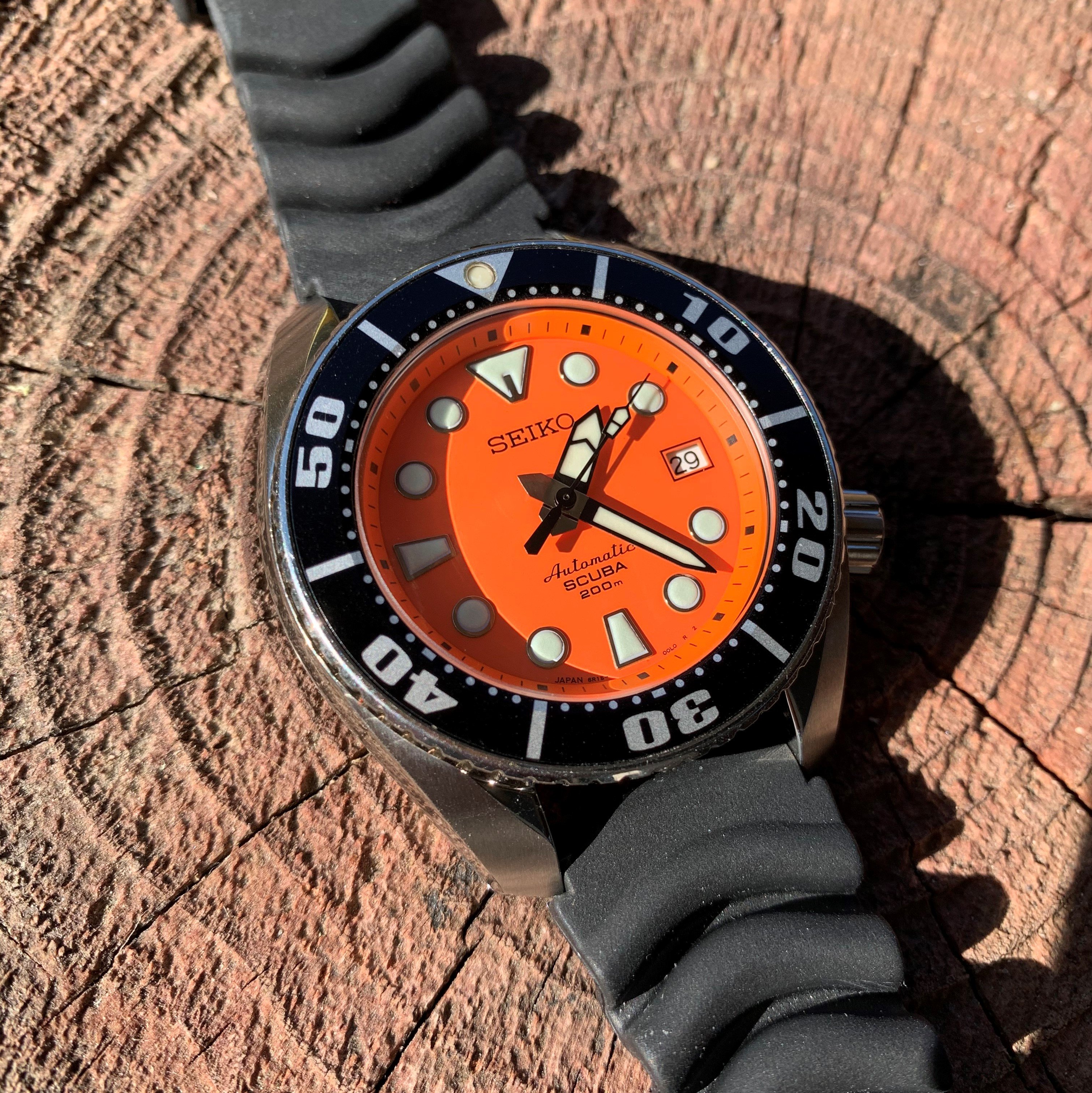 WITHDRAWN Seiko Sumo SBDC005 Gen.1 Orange Dial papers