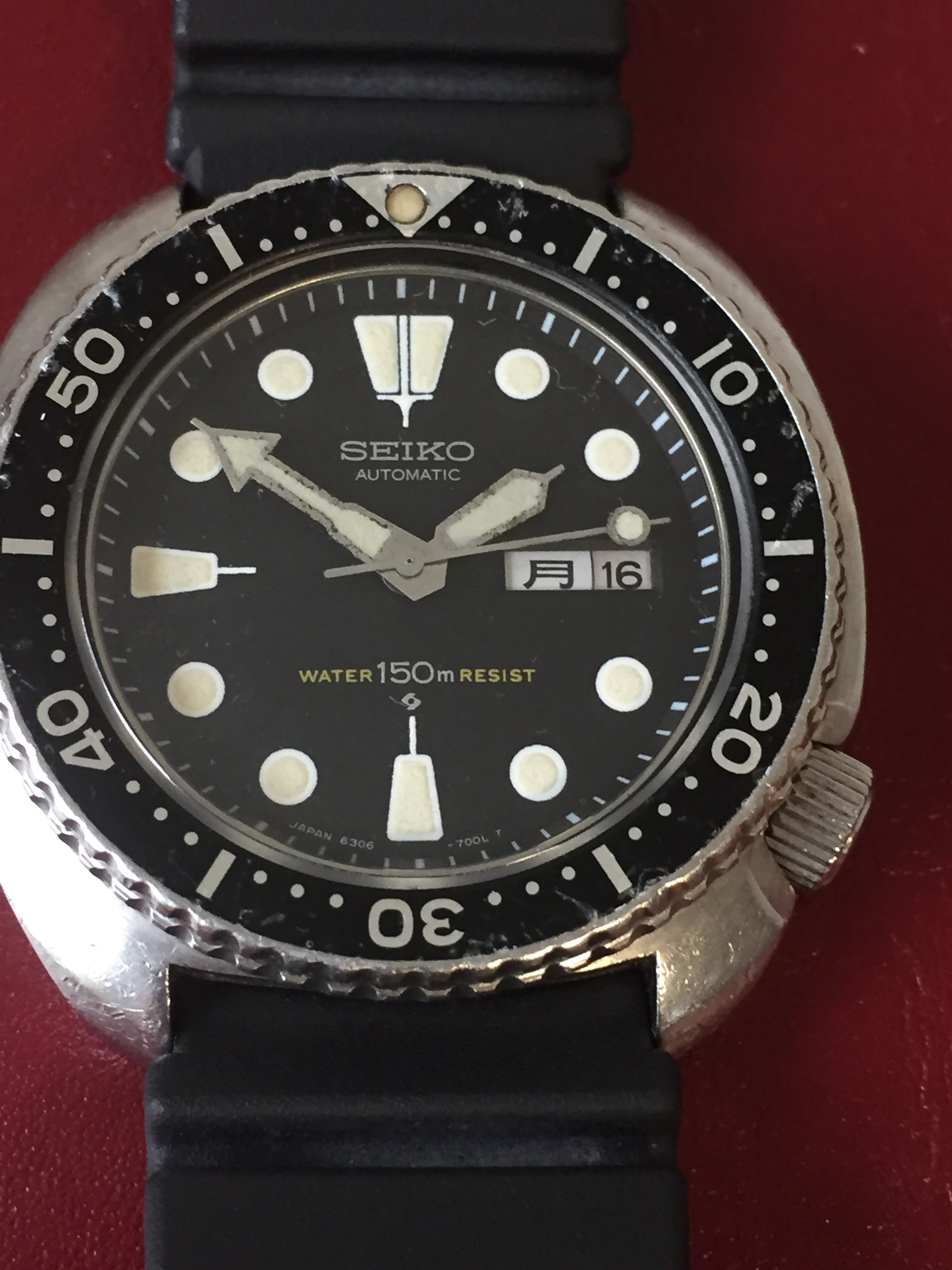 SOLD - 1976 Seiko 6306 7001 Dive Watch + OEM Seiko Strap Serviced 2017 |  Omega Forums