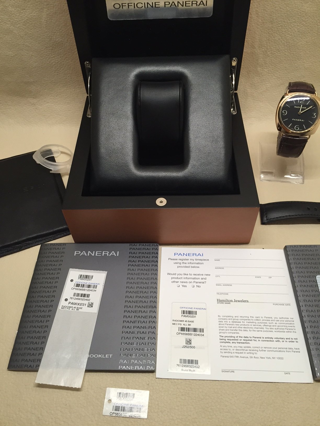 FS Panerai Pam 231 18kt Rose Gold 9975 OBO SOLD Omega Forums