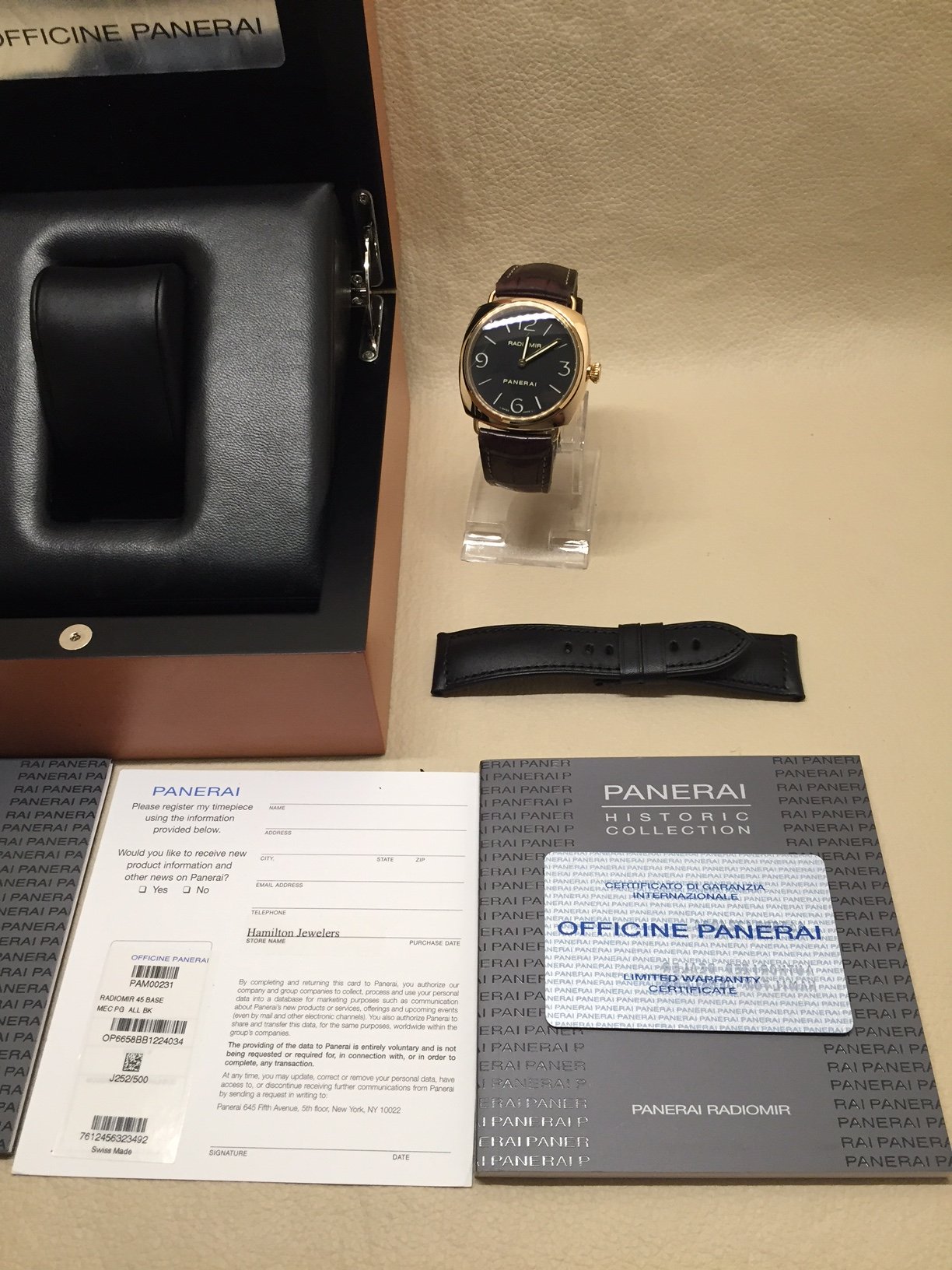 FS Panerai Pam 231 18kt Rose Gold 9975 OBO SOLD Omega Forums