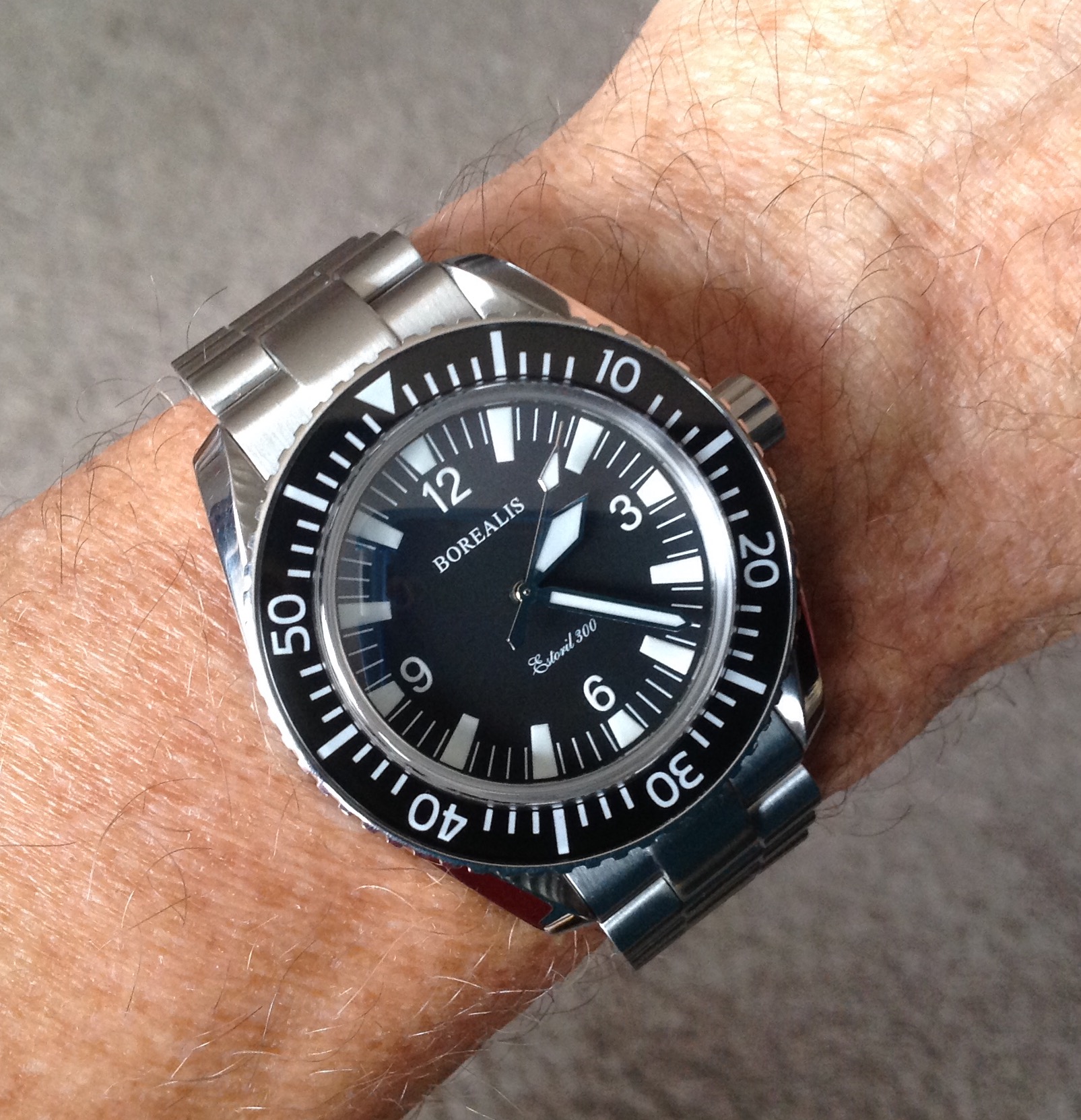 SOLD - Borealis Estoril 300 Black Dial V1 Automatic Dive Watch