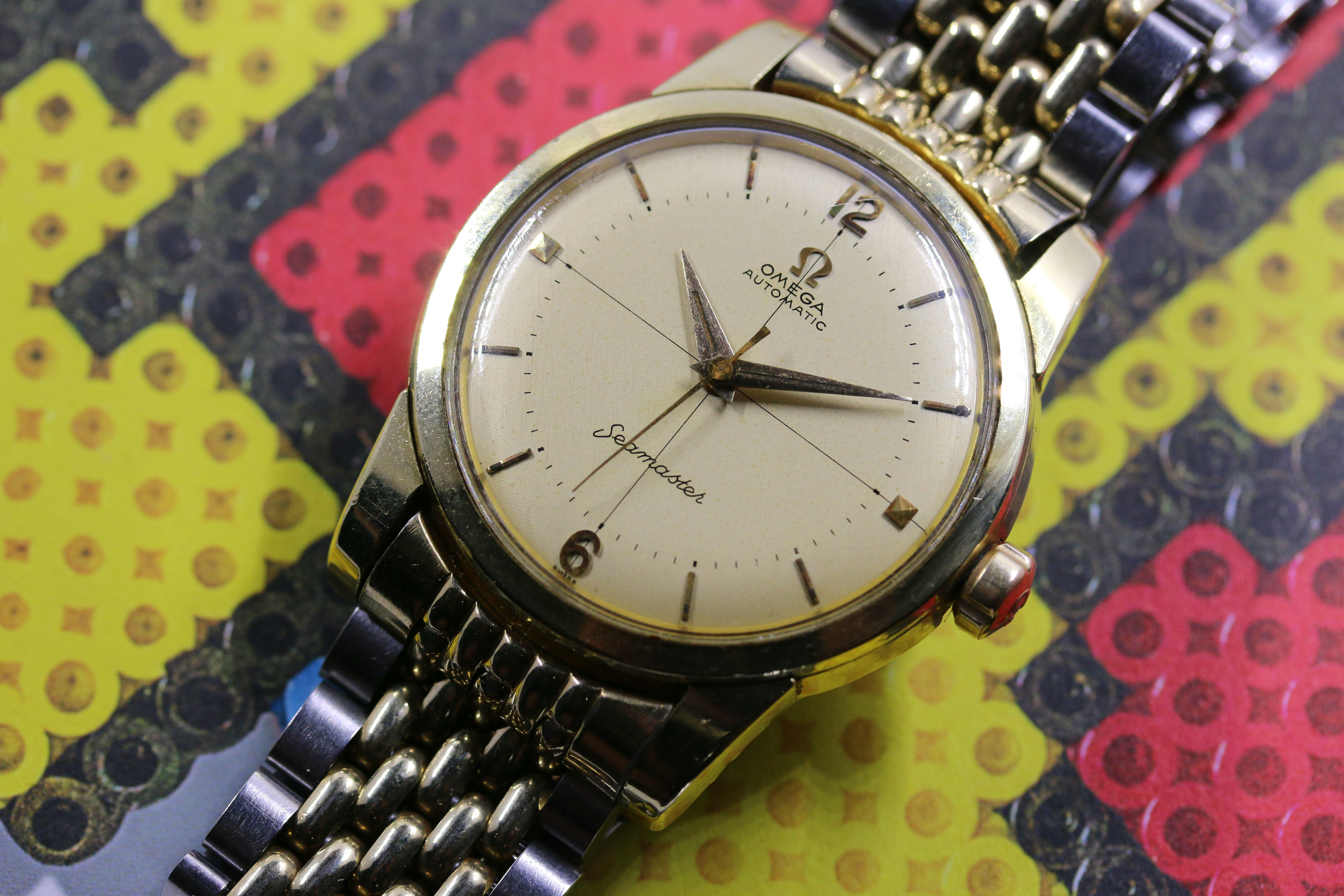 FS - Vintage 1950s Omega Seamaster 2846 with Beads of Rice