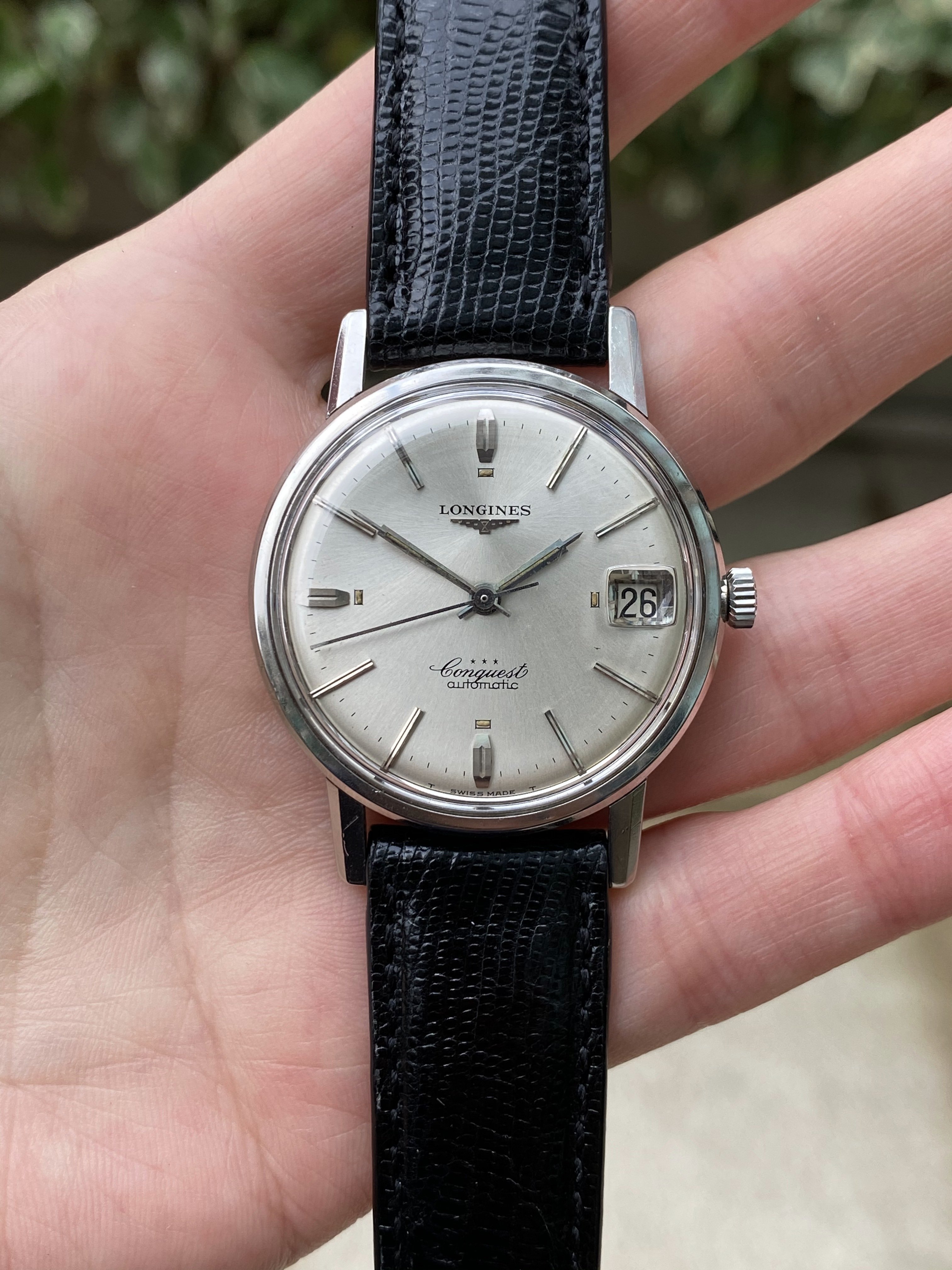 SOLD 1965 Steel Longines Conquest 9024 Reference w Uncommon