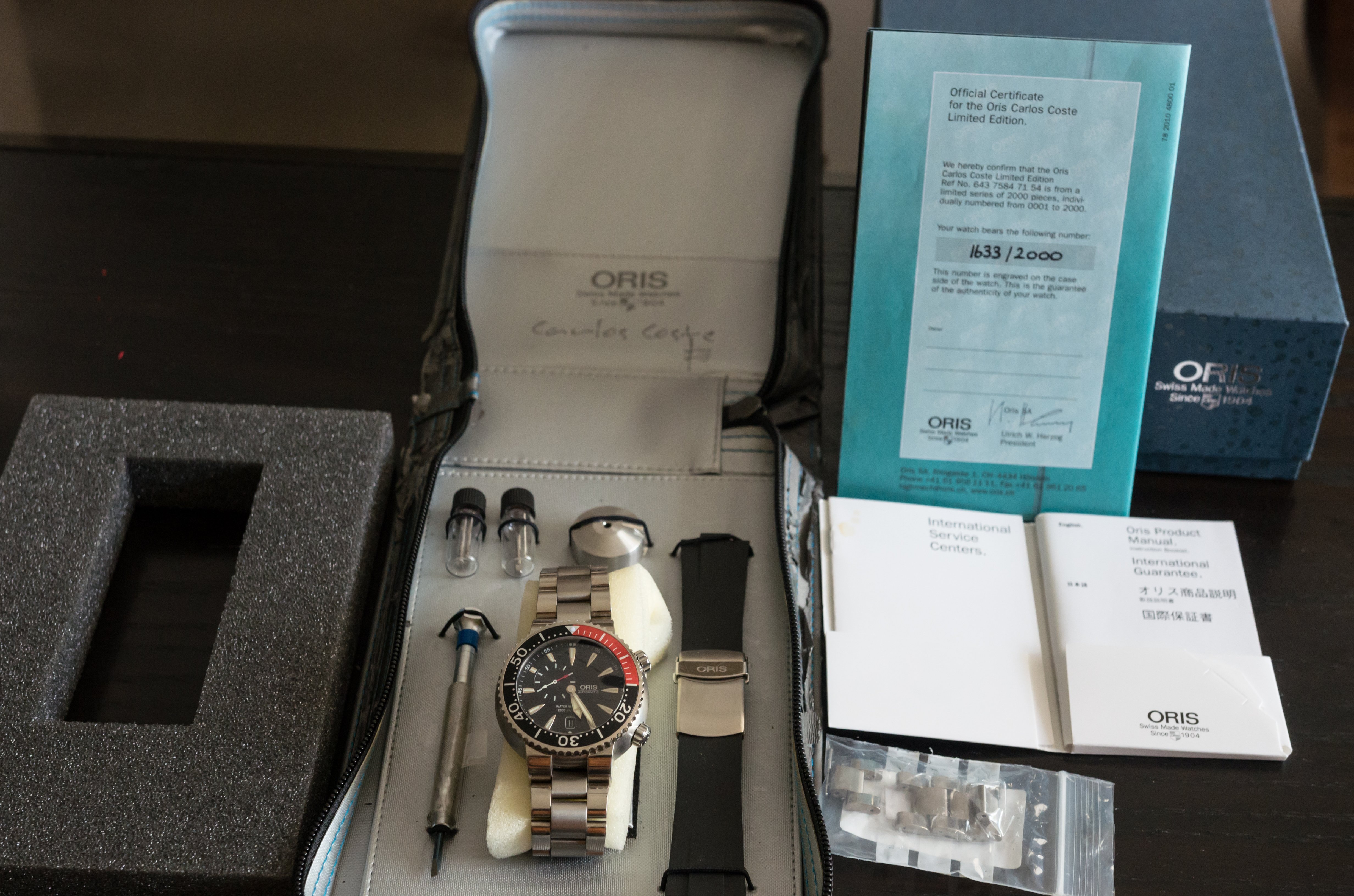 FS Oris Carlos Coste Limited Edition 643 7584 7154 Omega