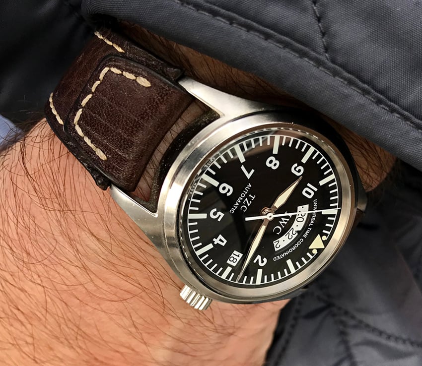 SOLD 1990s IWC Flieger UTC ref. 3251 Pilot s GMT in Steel w