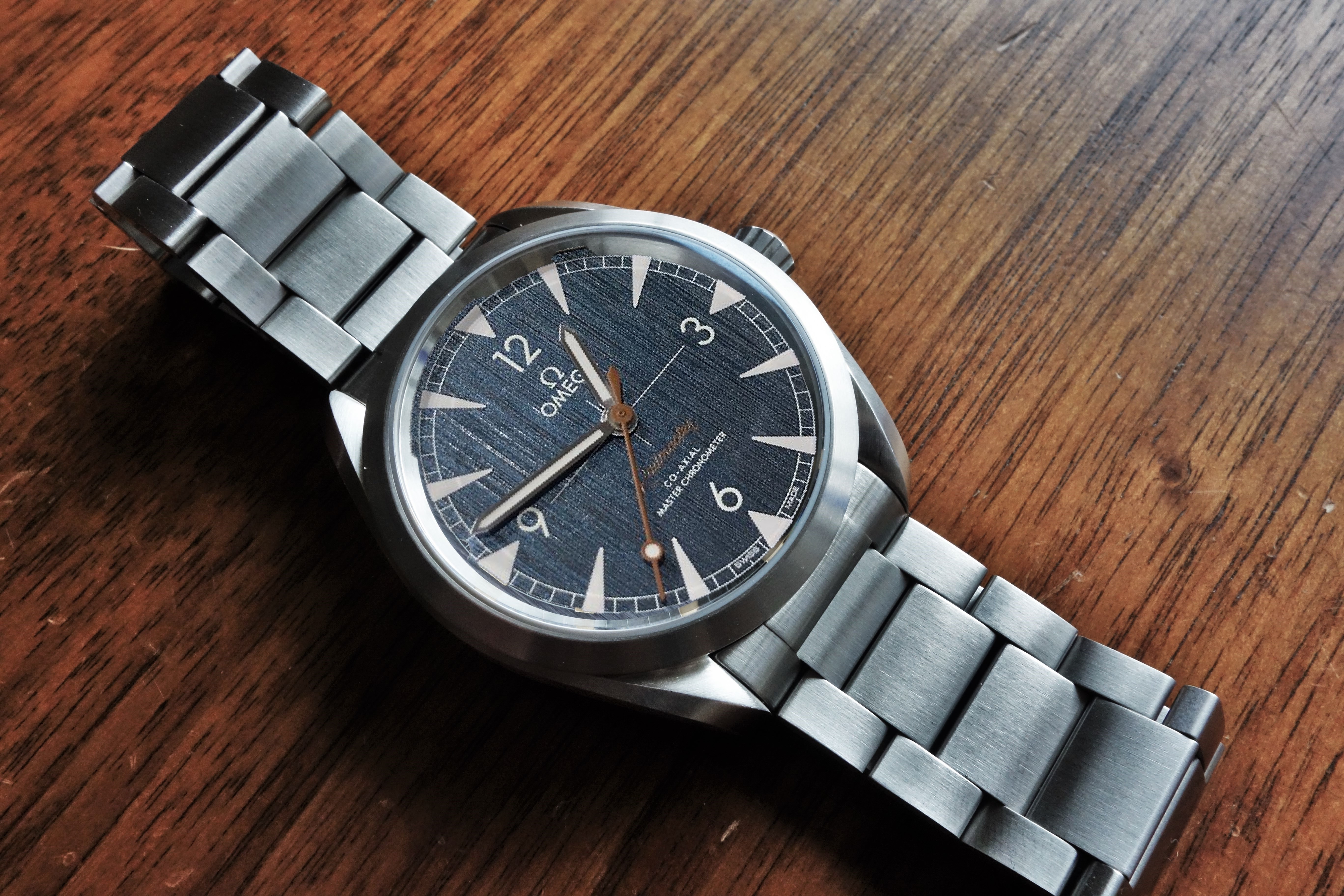 omega railmaster blue