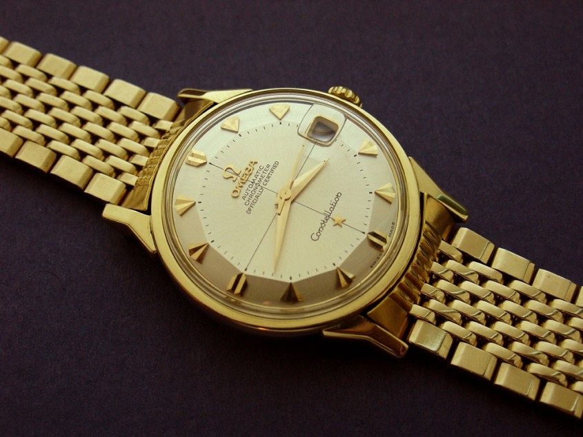 Omega 24k shop gold watch