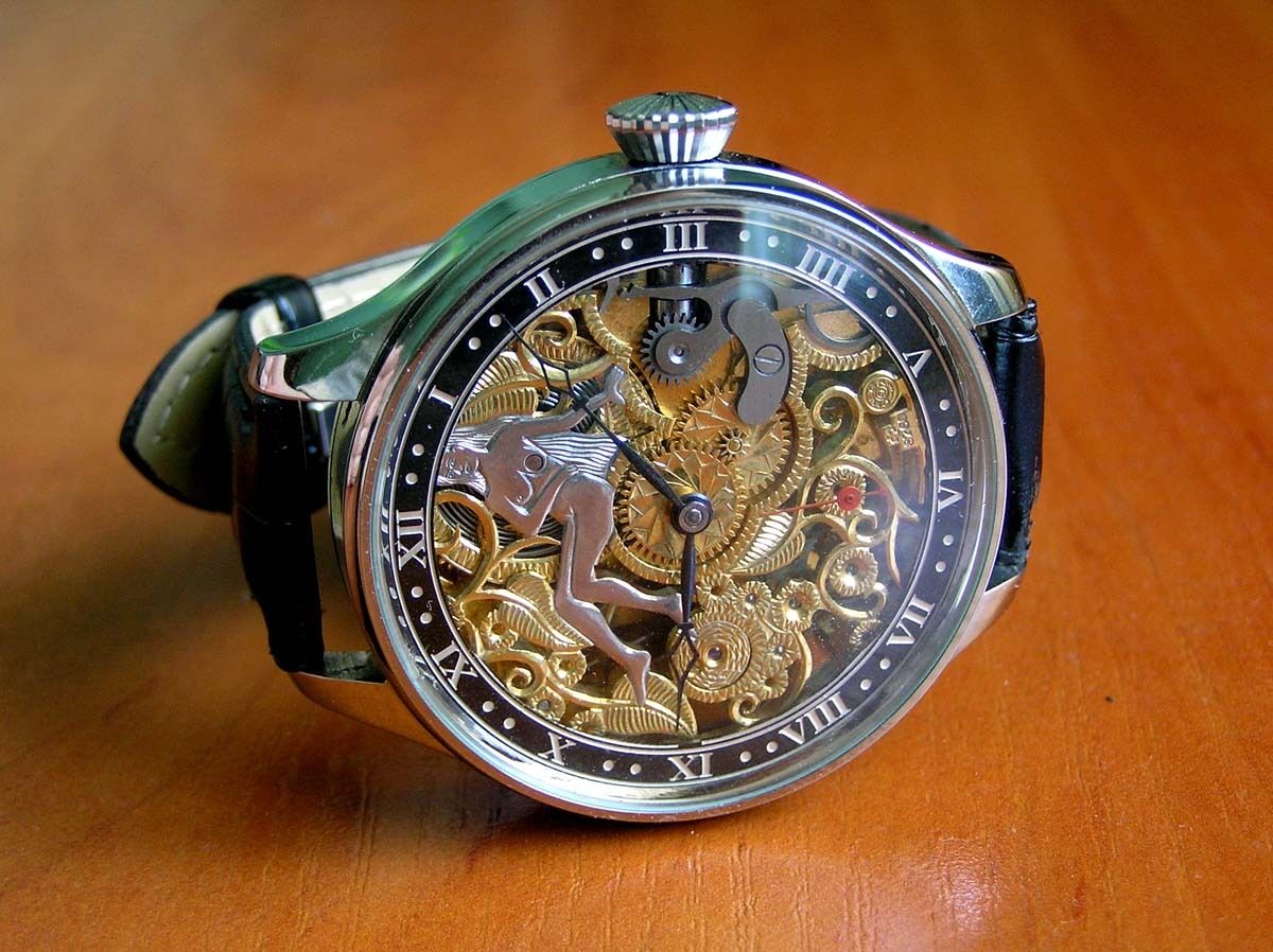 omega skeleton watch