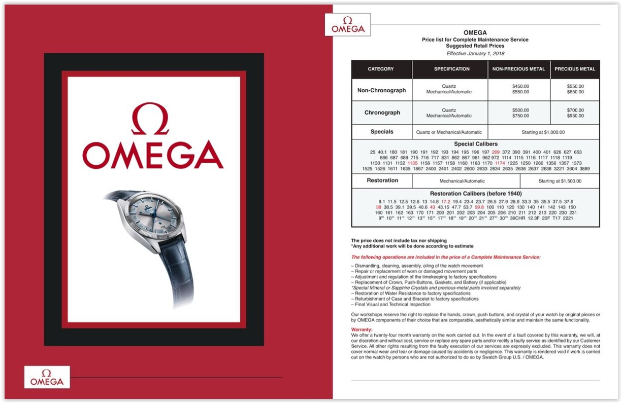 Omega Chrono Quartz Service advice Omega Forums