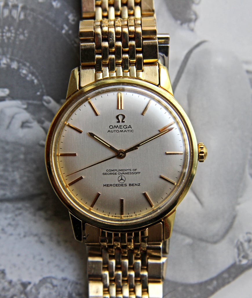 vintage omega gold bracelet watch