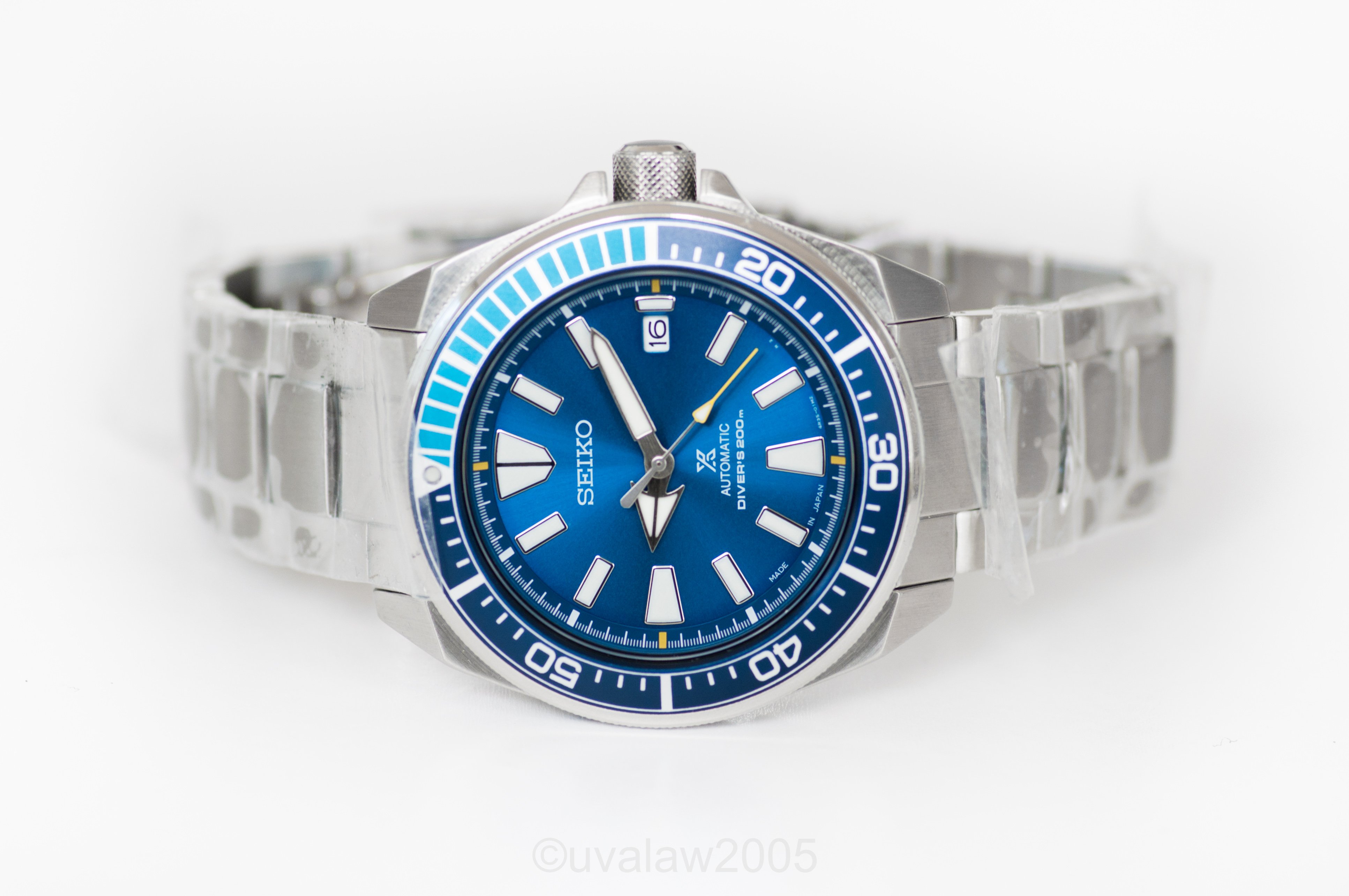 SOLD Seiko Samurai Blue Lagoon SRPB09J Made in Japan Limited