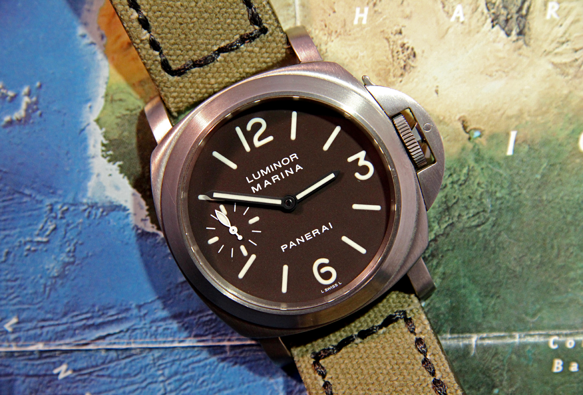 SOLD REDUCED x2 PANERAI PAM 61 Titanium Luminor Marina w