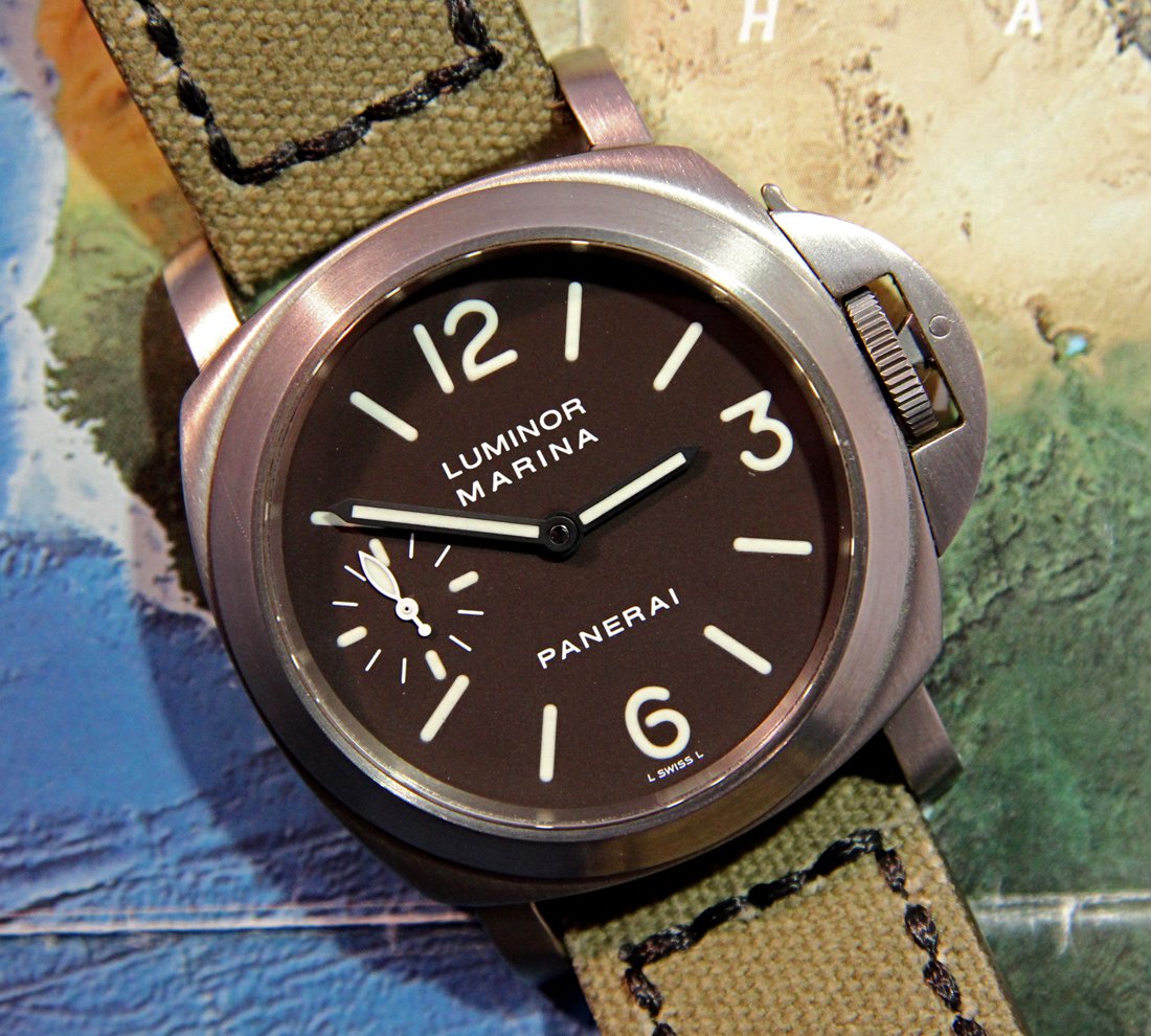 SOLD REDUCED x2 PANERAI PAM 61 Titanium Luminor Marina w