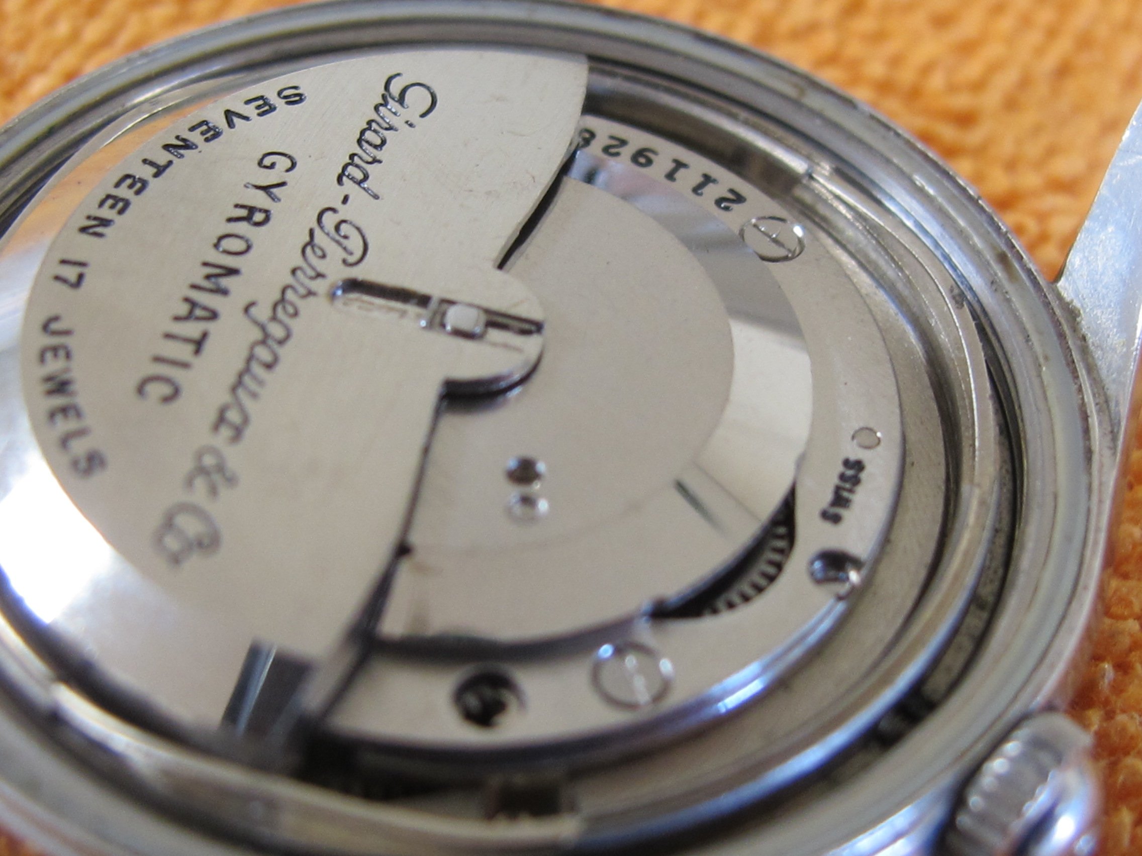 FS Vintage Girard Perregaux Gyromatic Automatic Uncommon and