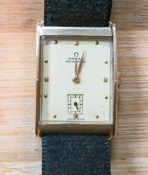 Omega rectangular sale men's watch