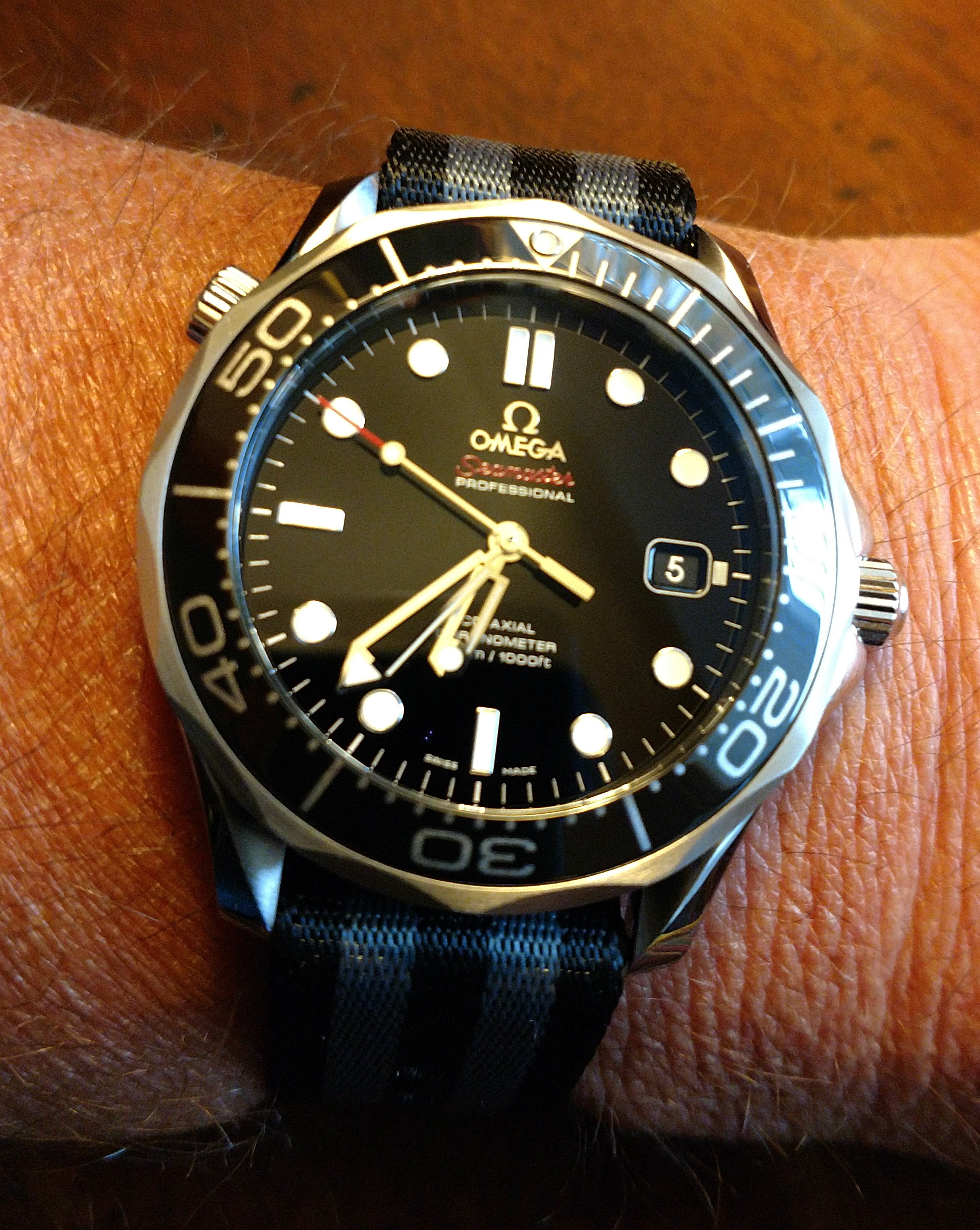 Omega Seamaster Diver 300M on black 
