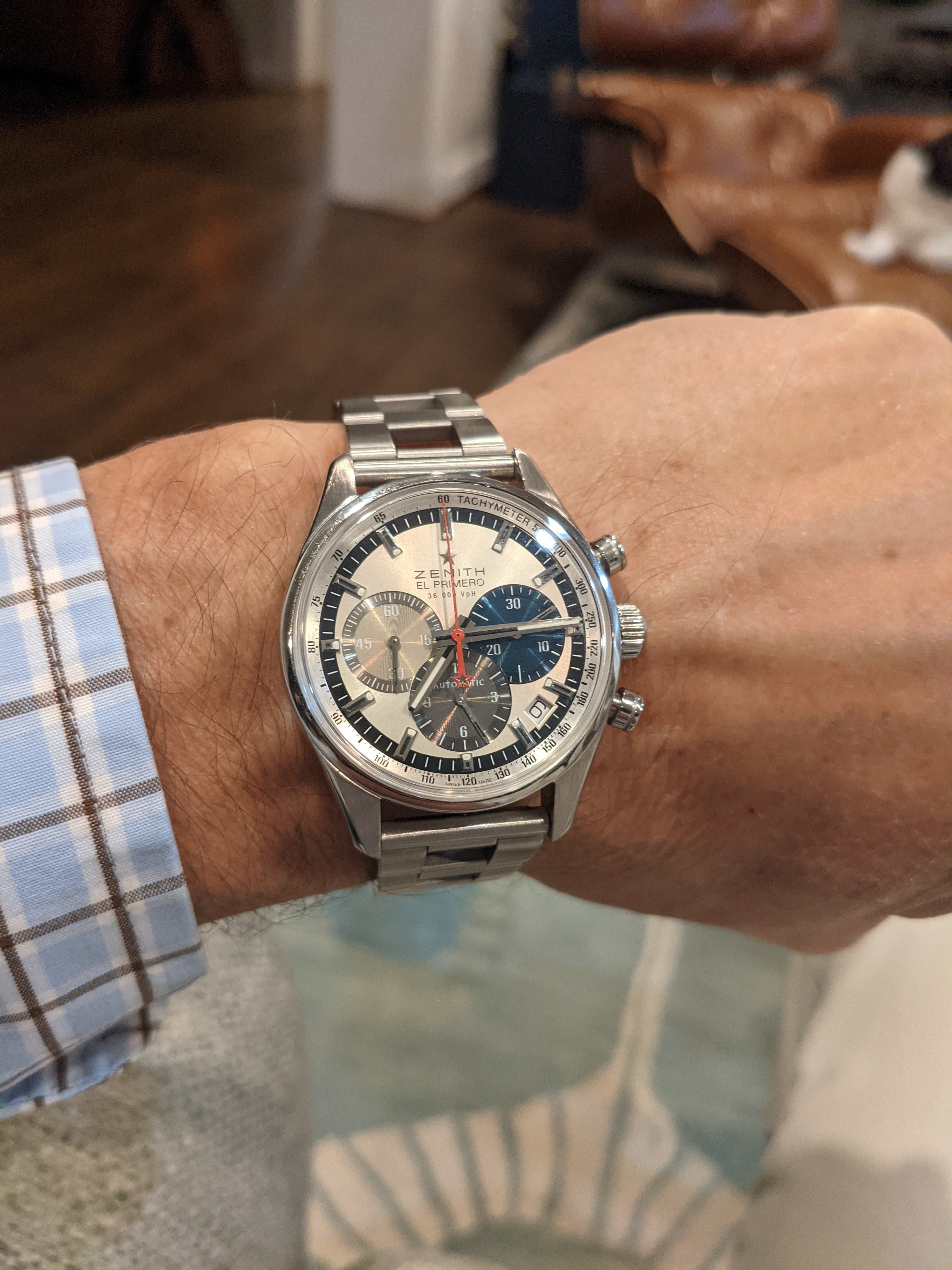 Zenith El Primero A384 with Gay Frères Ladder Bracelet