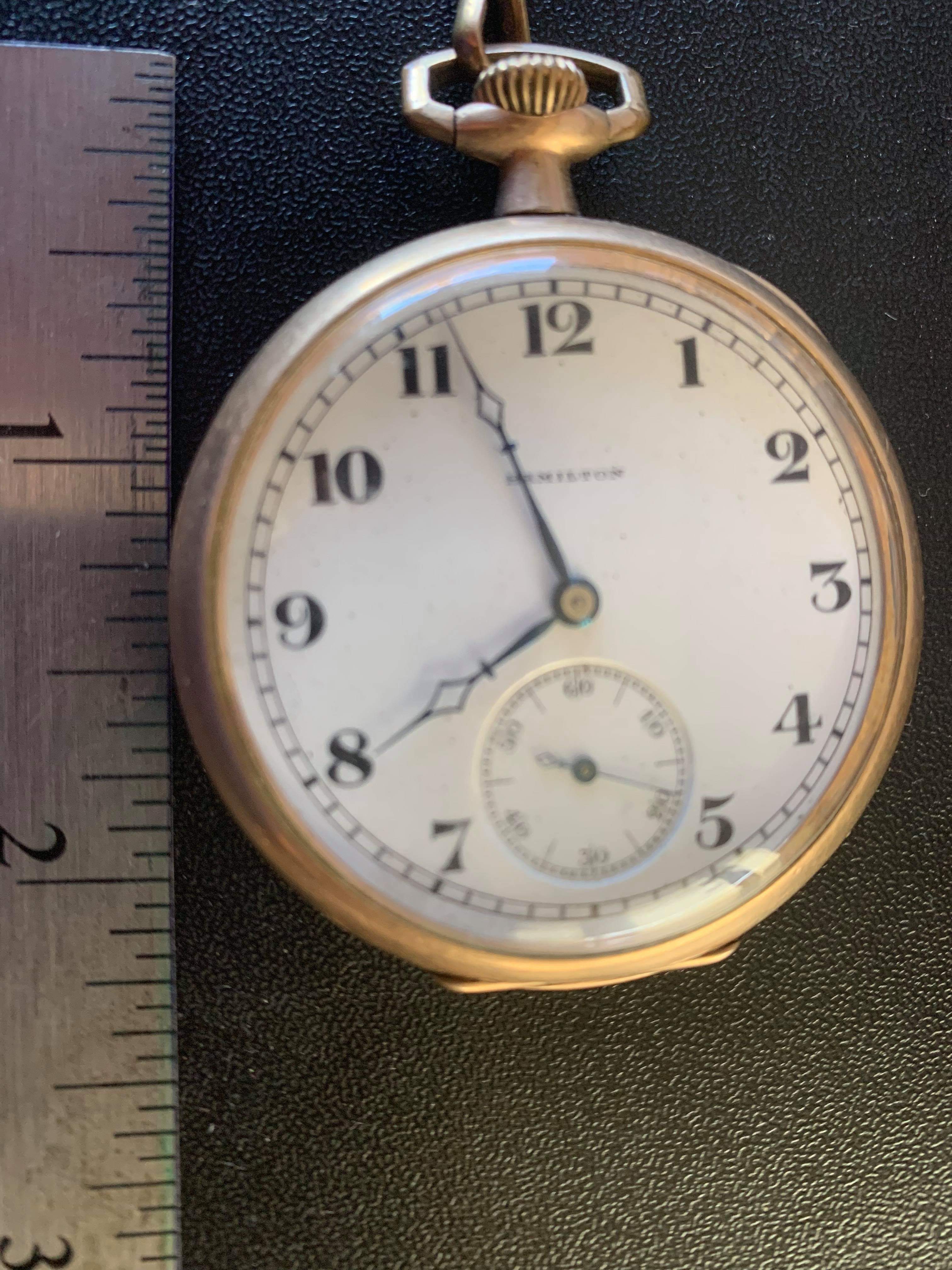 Hamilton pocket watch outlet identification